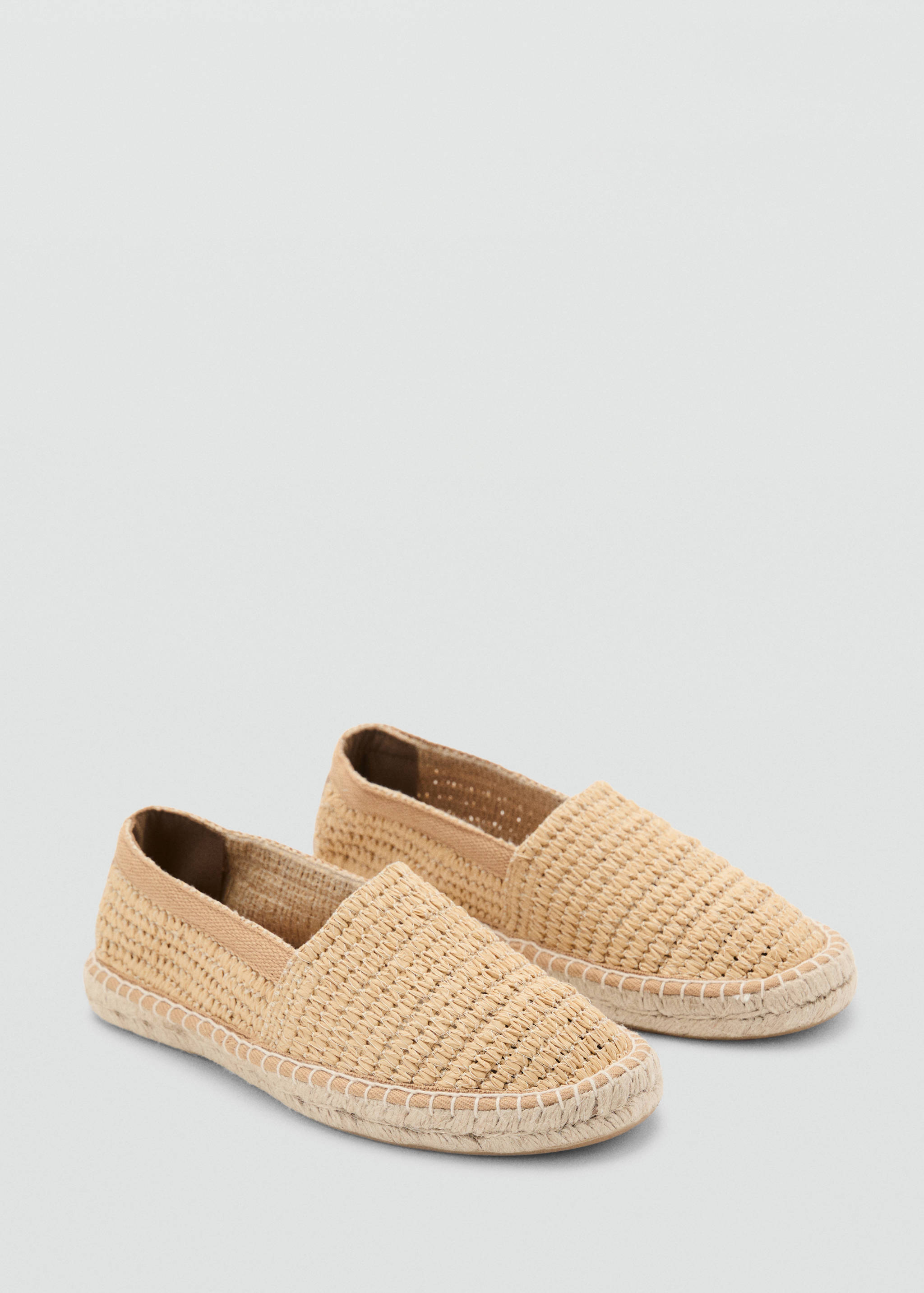 Raffia espadrilles - Medium plane