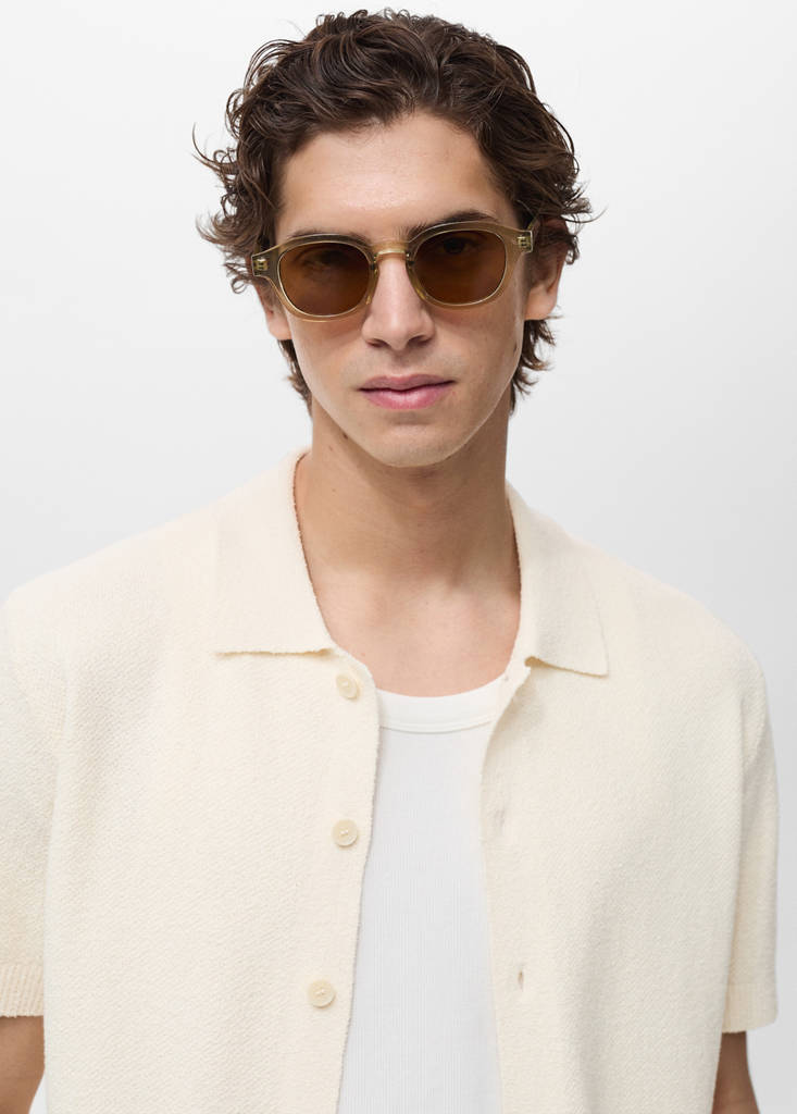 Fine knit shirt — Ivory White