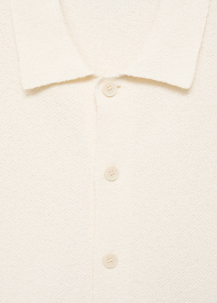 Fine knit shirt — Ivory White