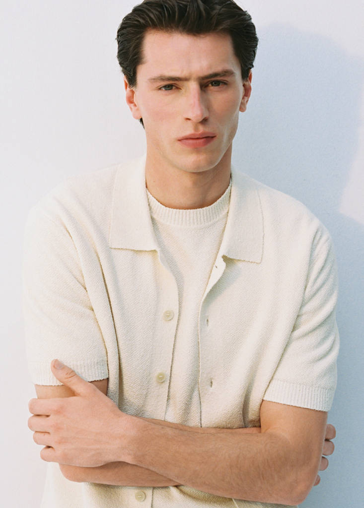 Fine knit shirt — Ivory White
