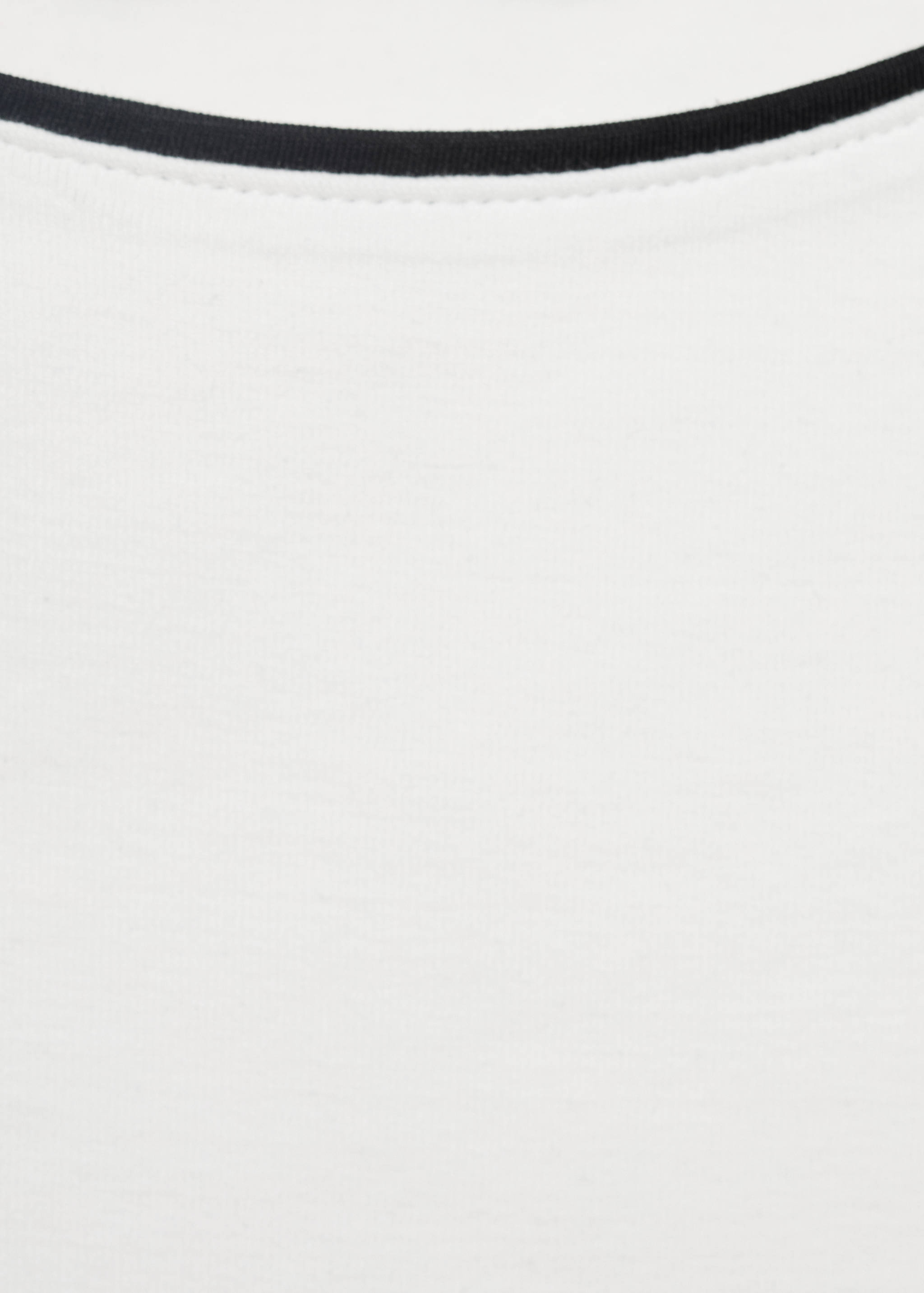 Cotton top with contrasting trim - Details of the article 8