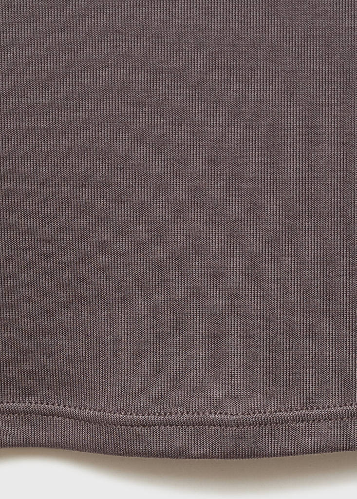 Lyocell top with contrasting trim — Grey