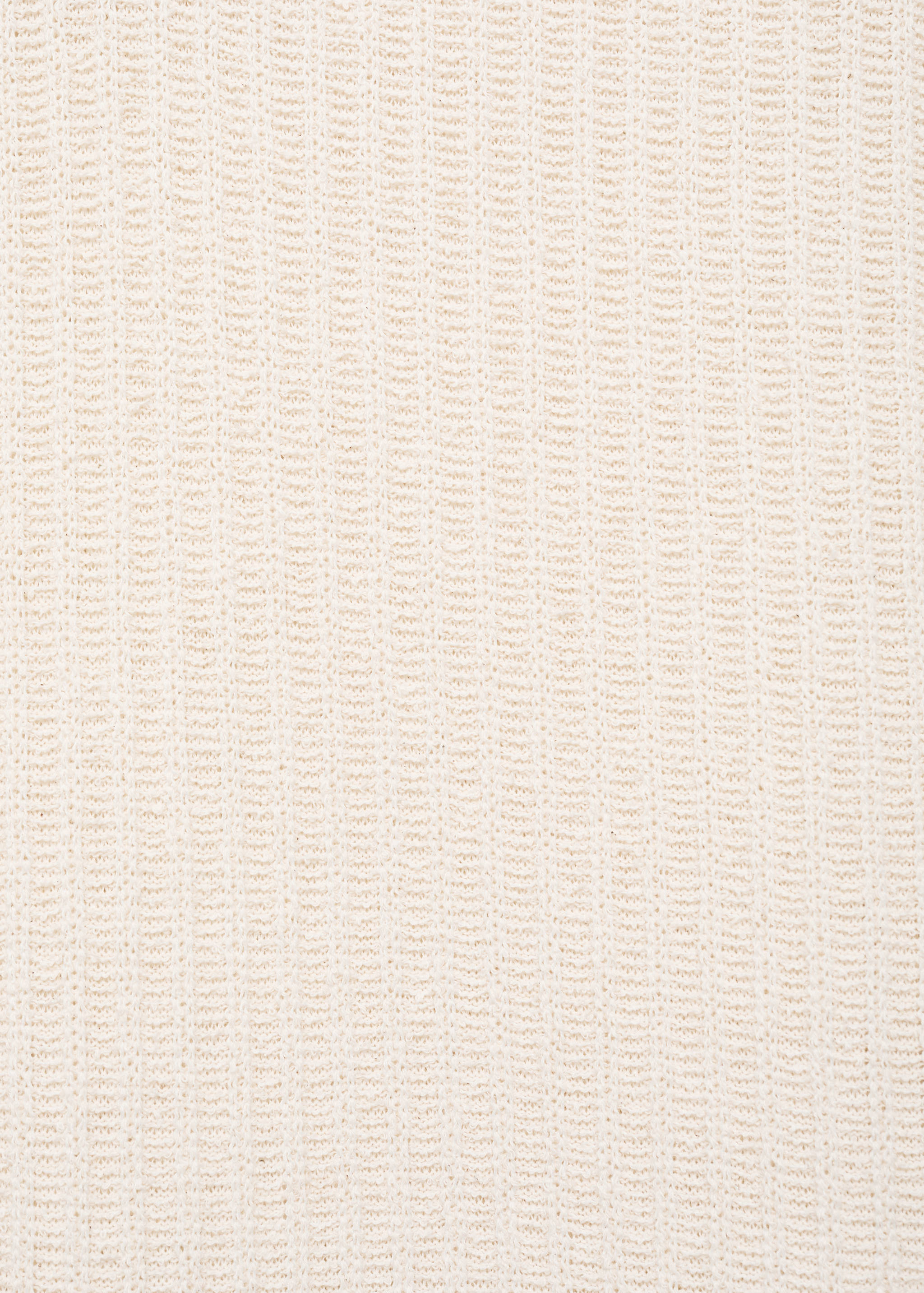 Thick rib-knit polo shirt - Details of the article 0