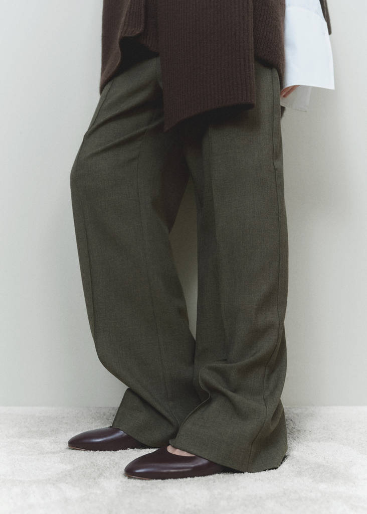 Kitten shoe with round toe — Burgundy