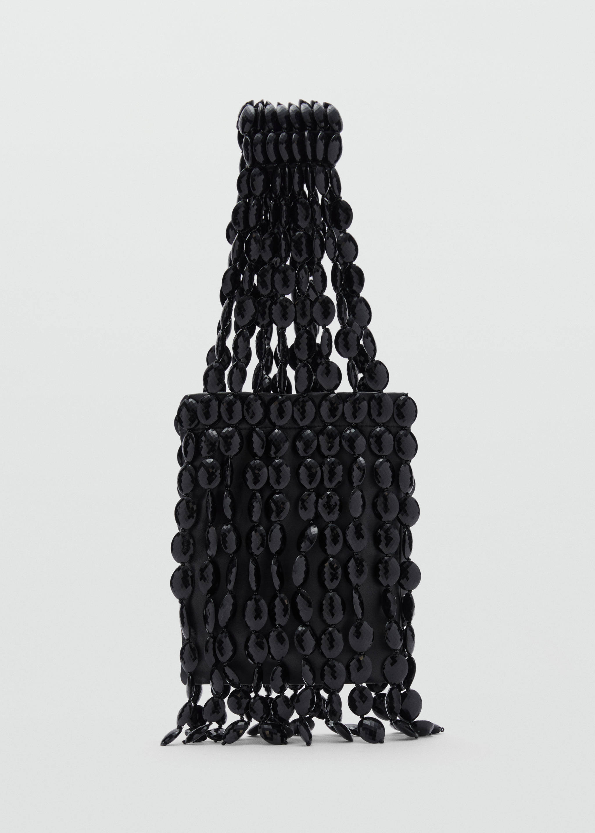 Leather handbag with beads - Article without model