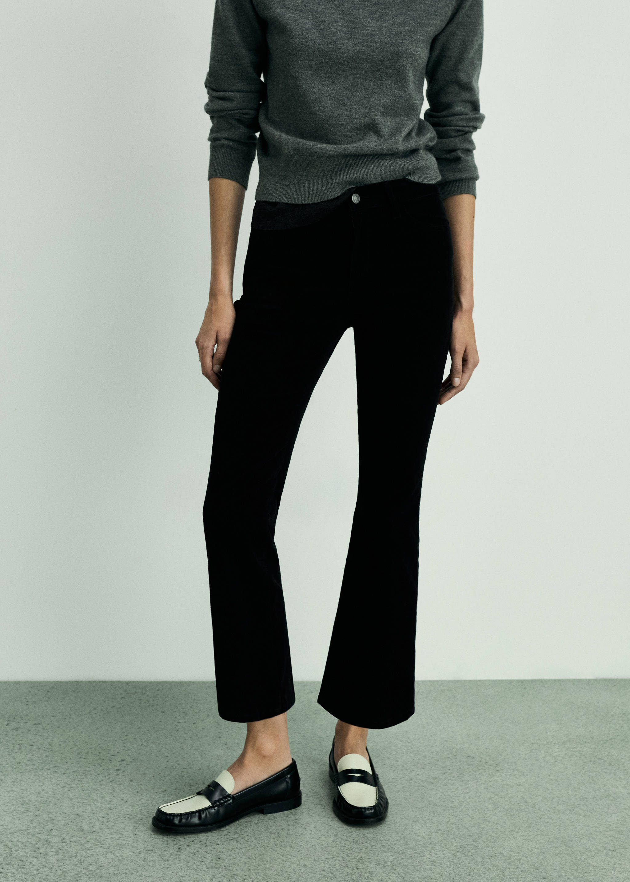 Укороченные брюки Sienna flare из вельвета - Средний план