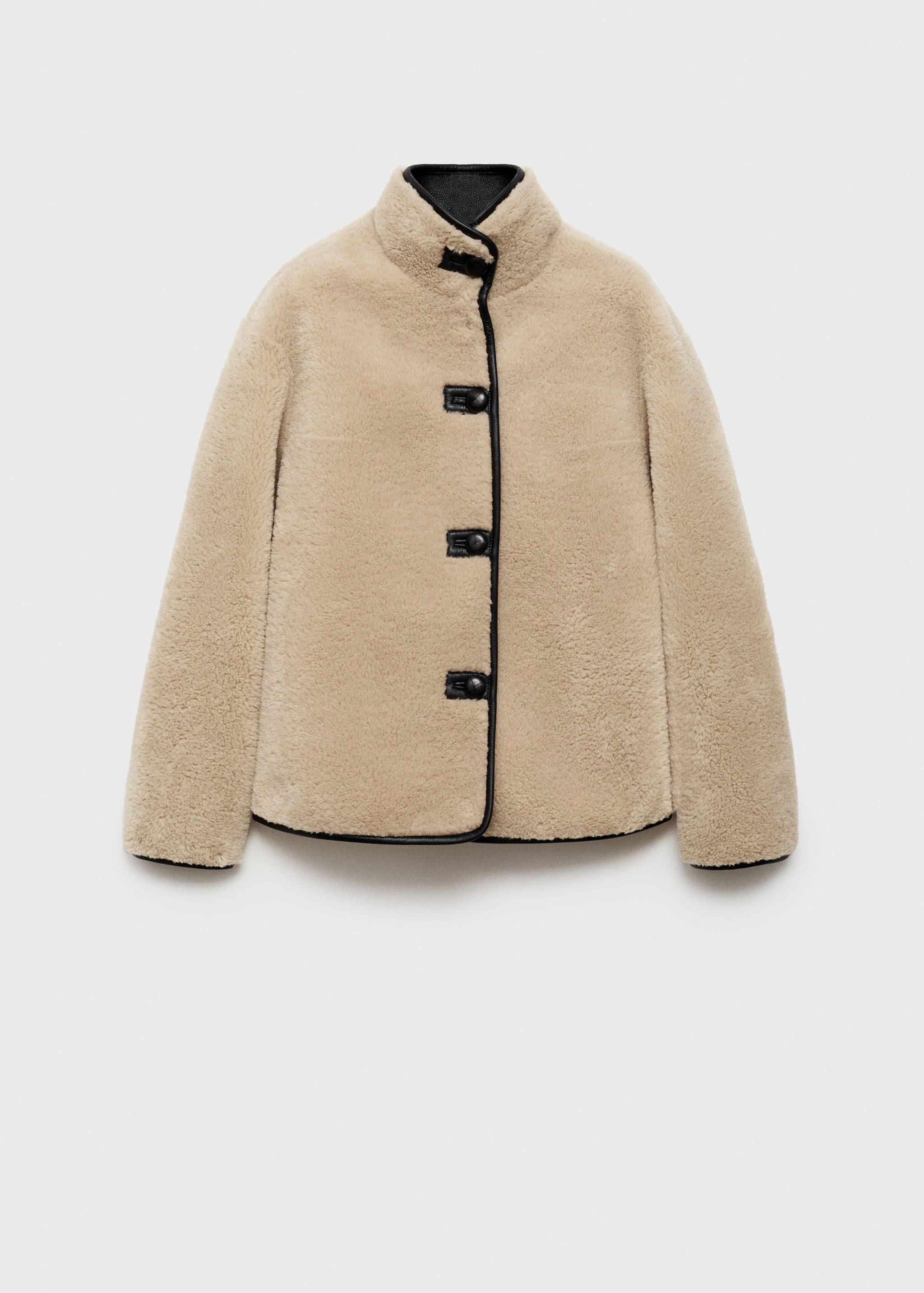 Коротке пальто з хутряним ефектом - Товар без моделі