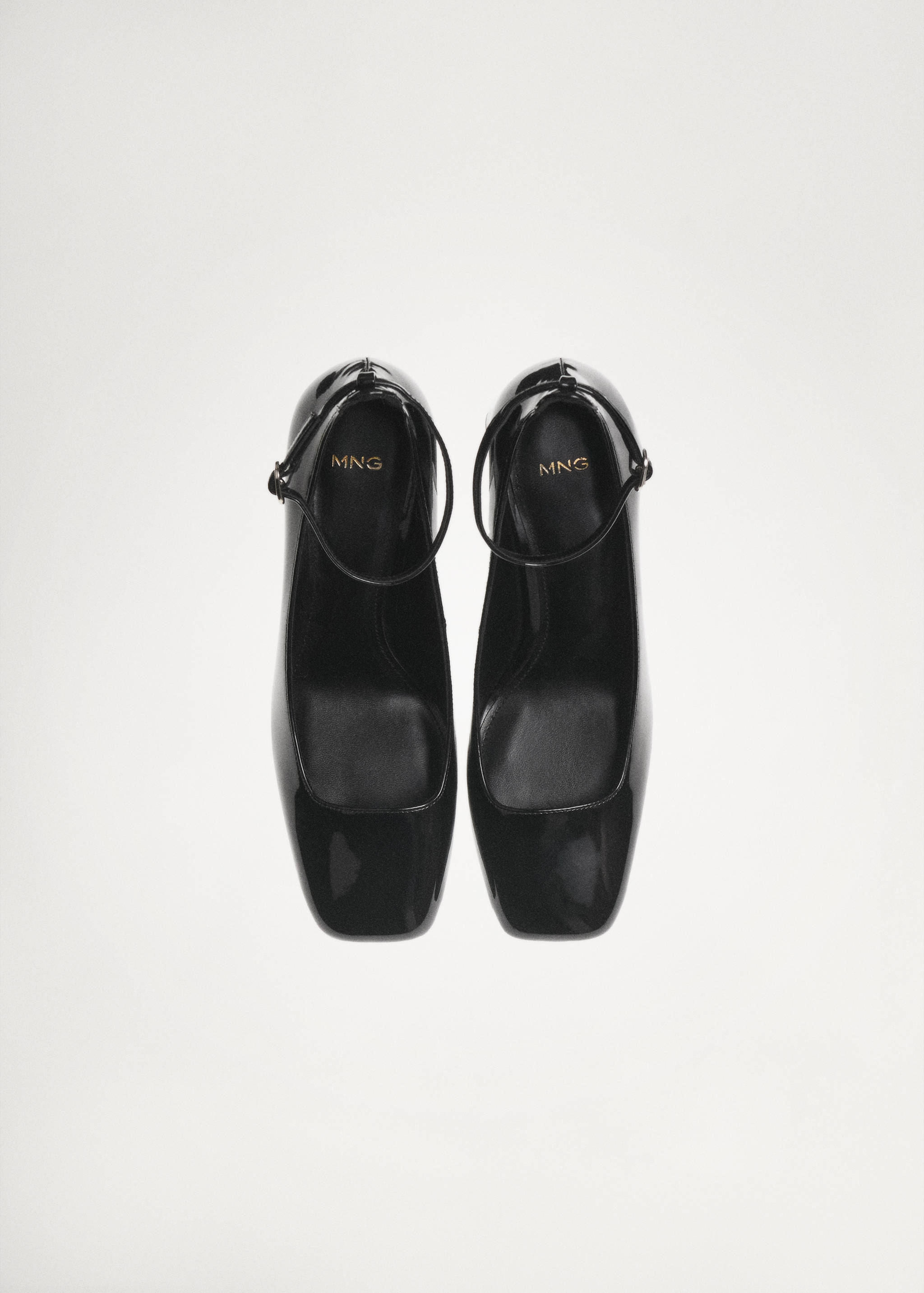 Patent-effect stiletto-heel shoes - General plane