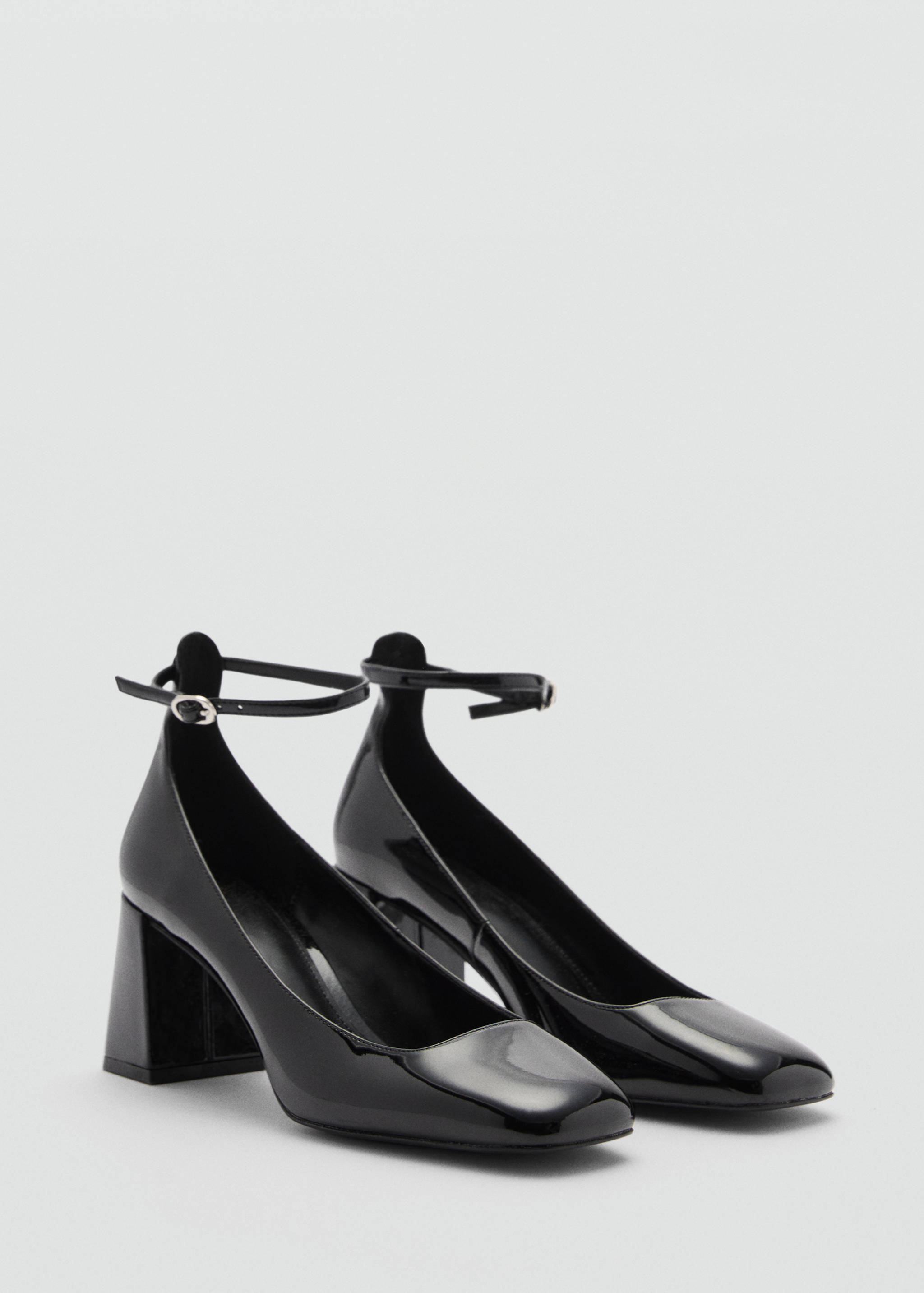 Patent-effect stiletto-heel shoes - Medium plane