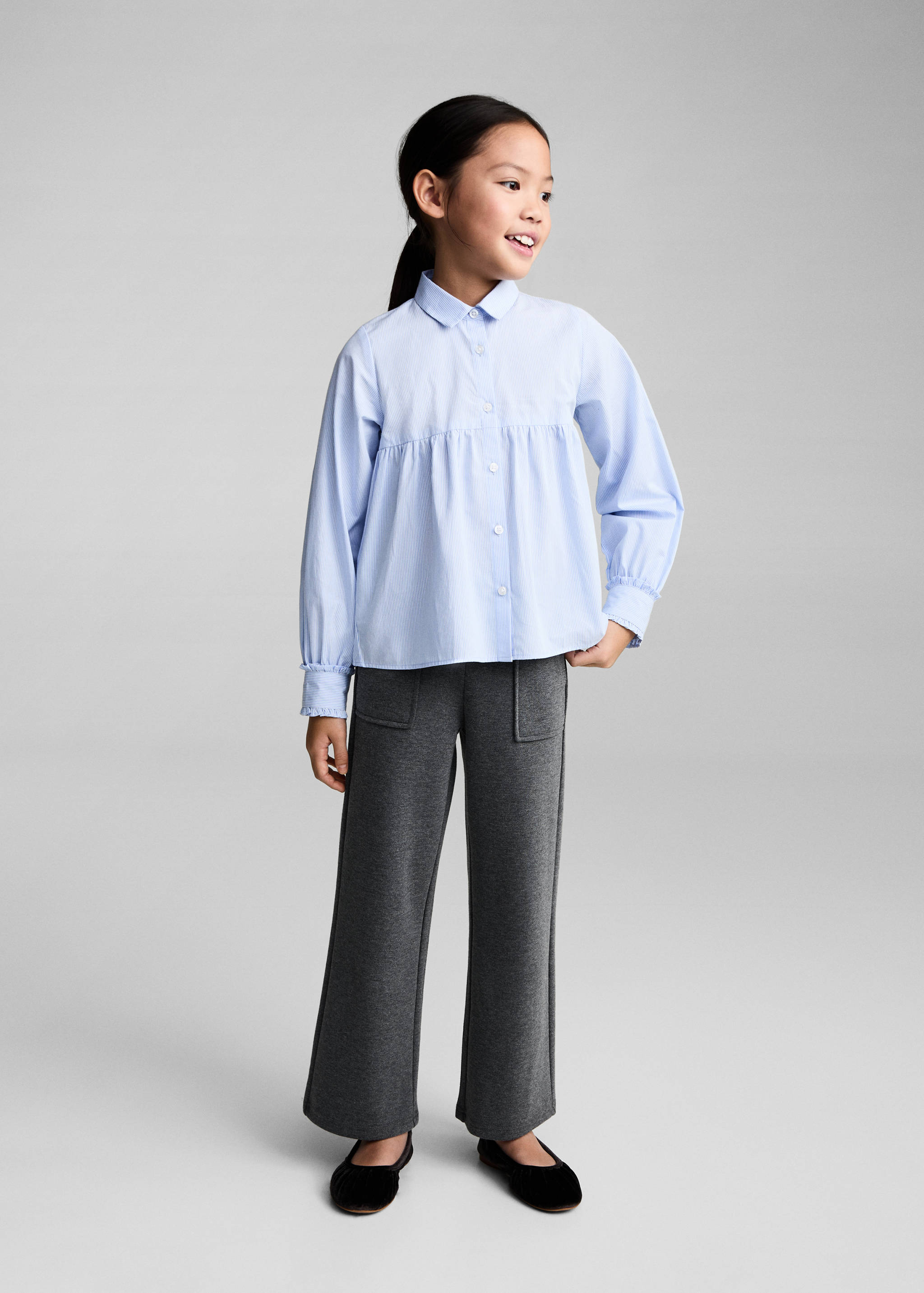 Striped ruffled shirt - General plane