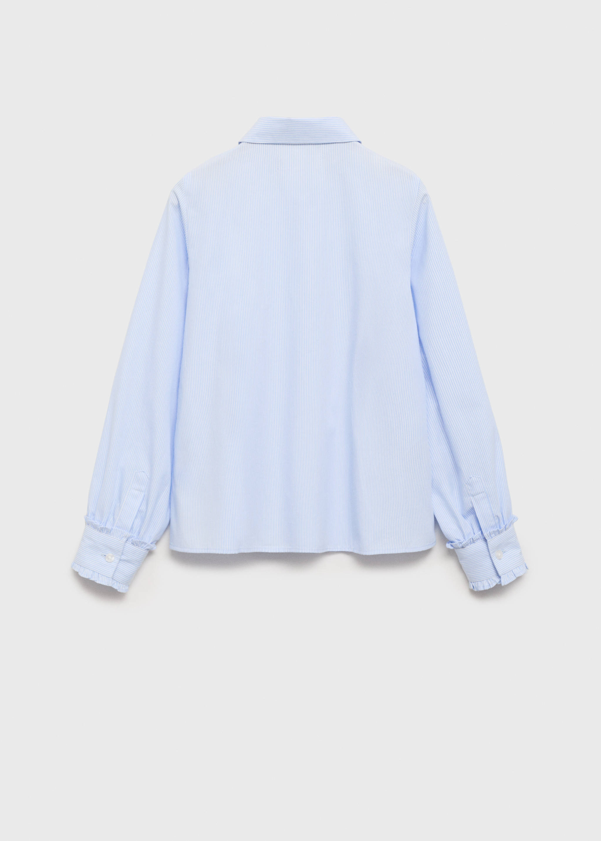 Striped ruffled shirt - Reverse of the article