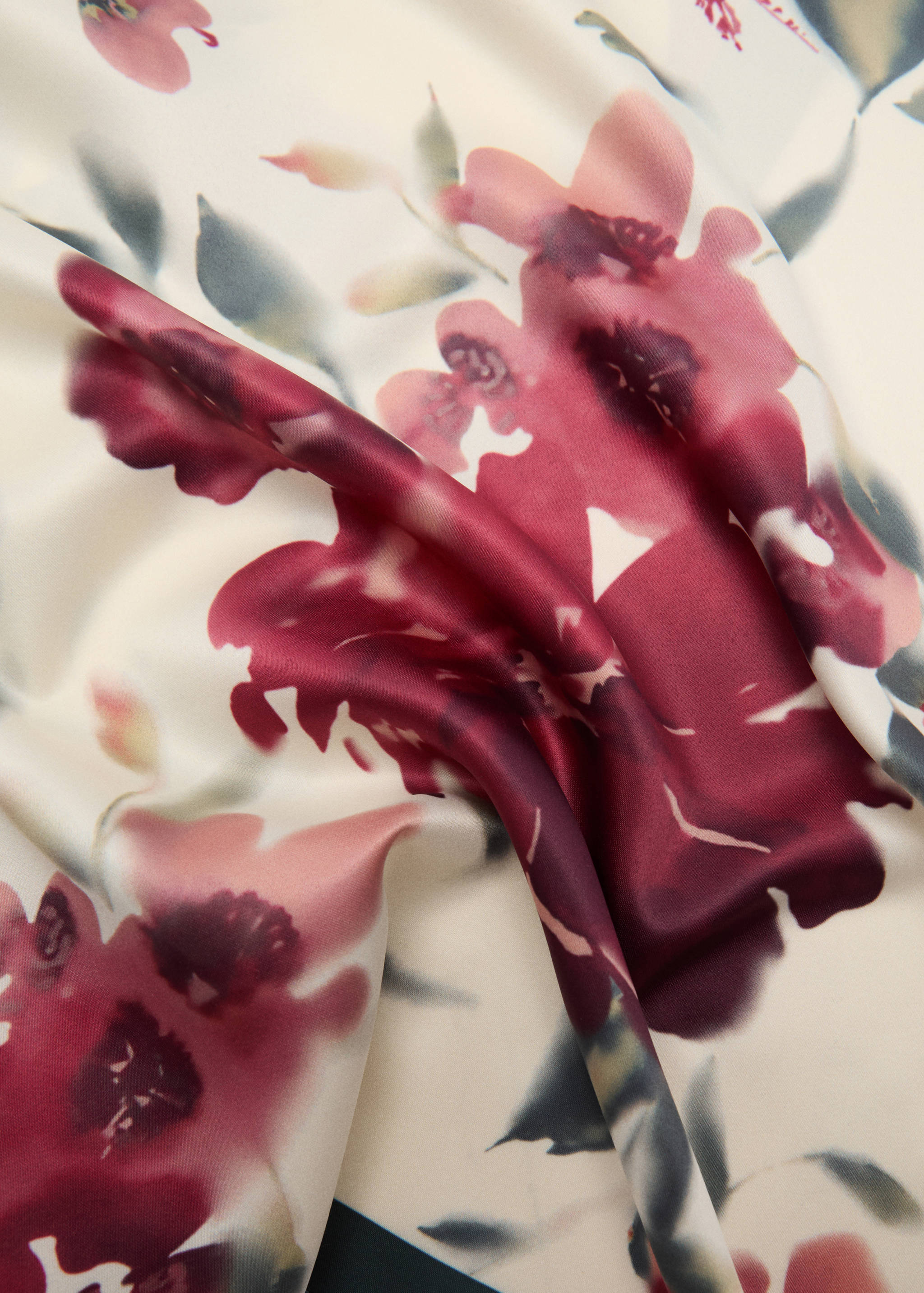 Floral print scarf - Medium plane