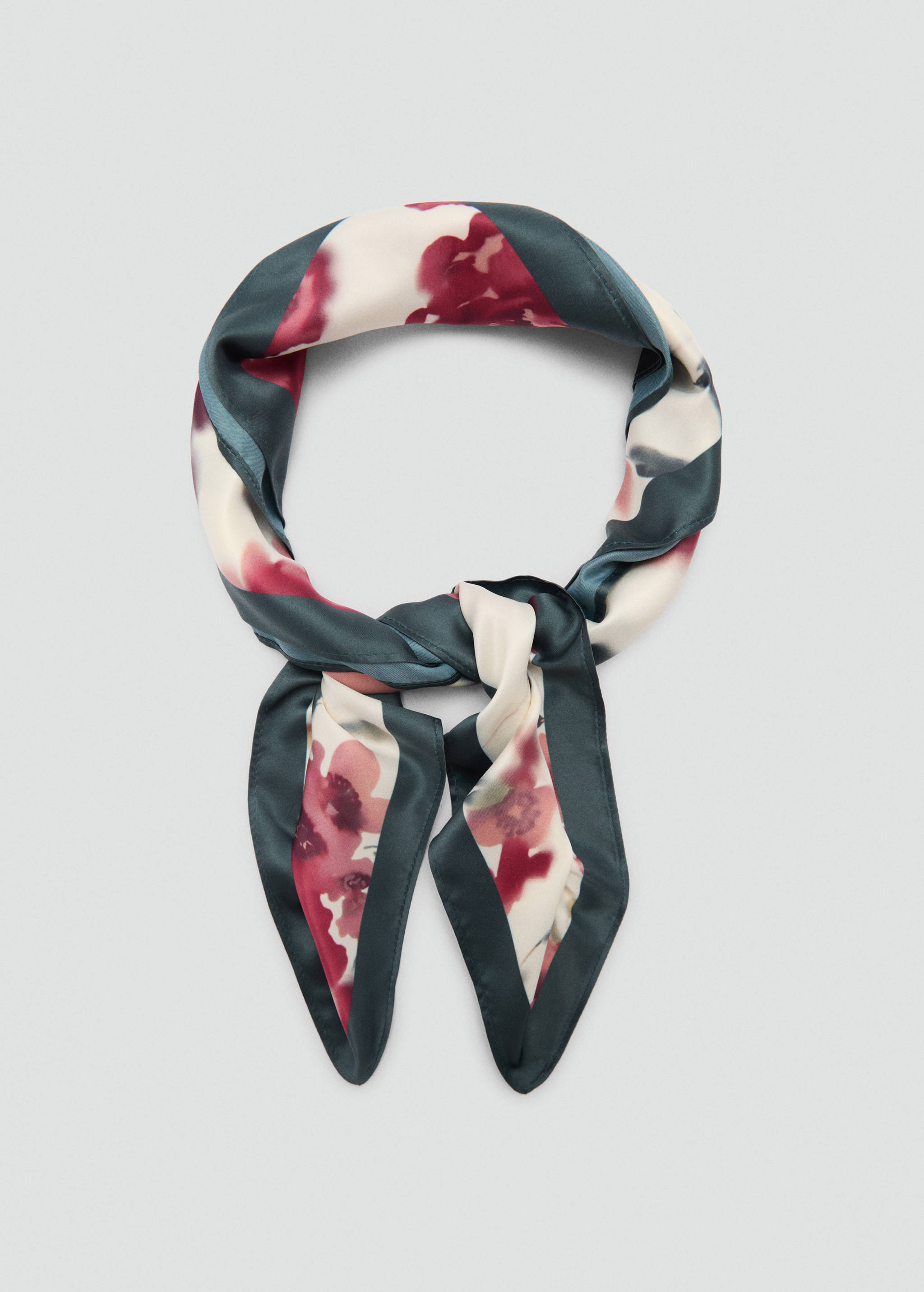 Floral print scarf - Details of the article 1