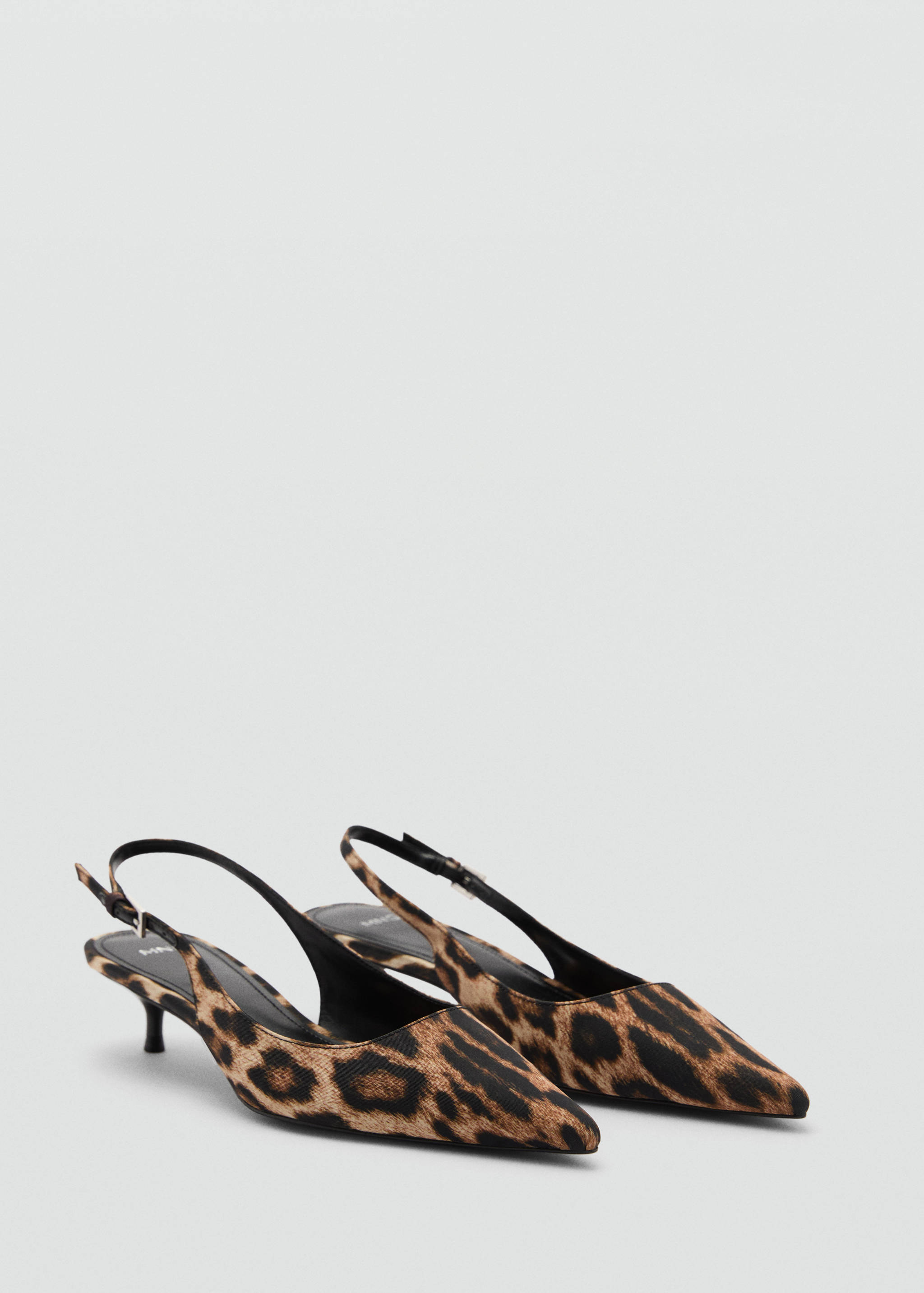 Leopard-print heeled shoes - Medium plane