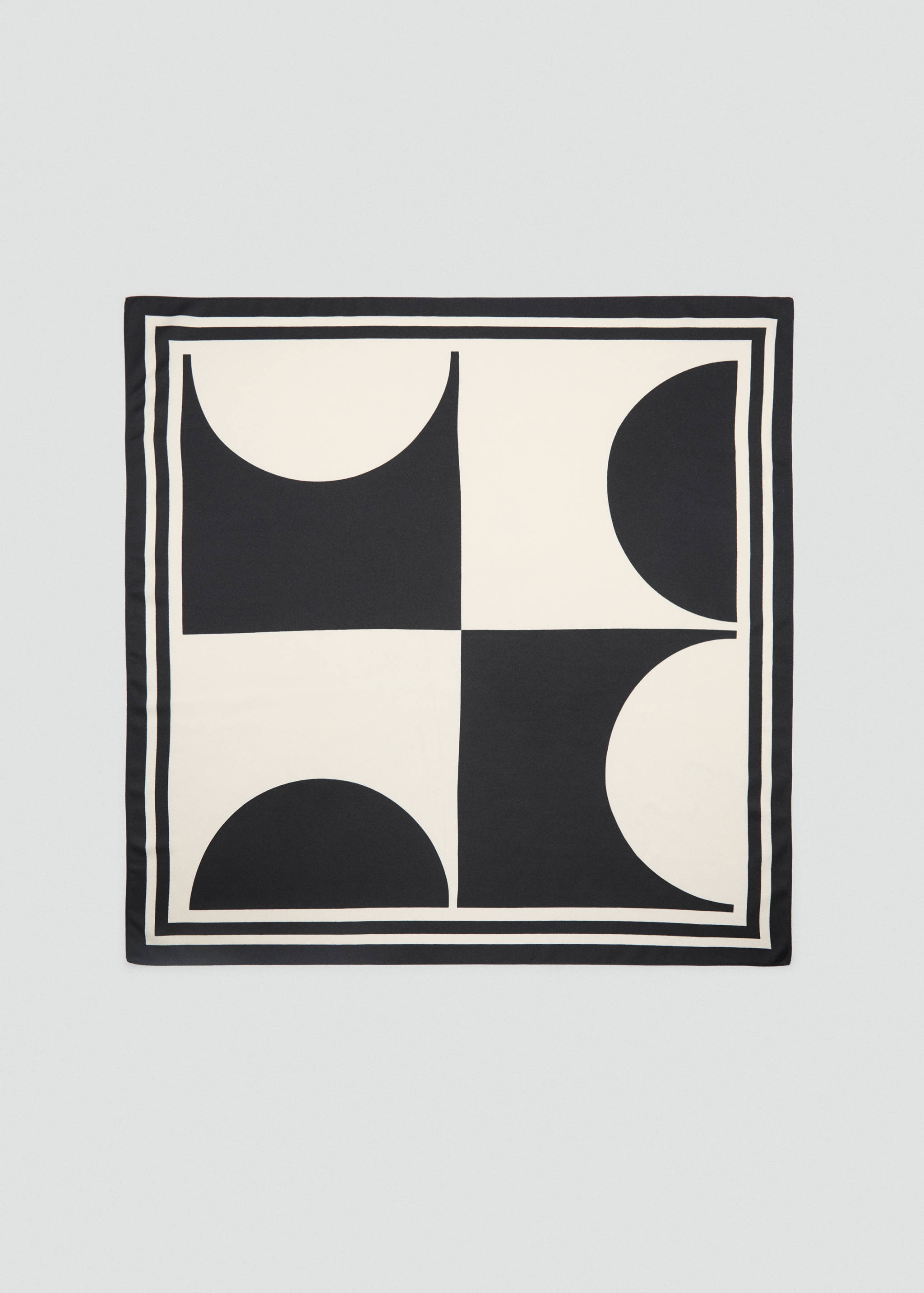 Bicolour printed scarf - Article without model