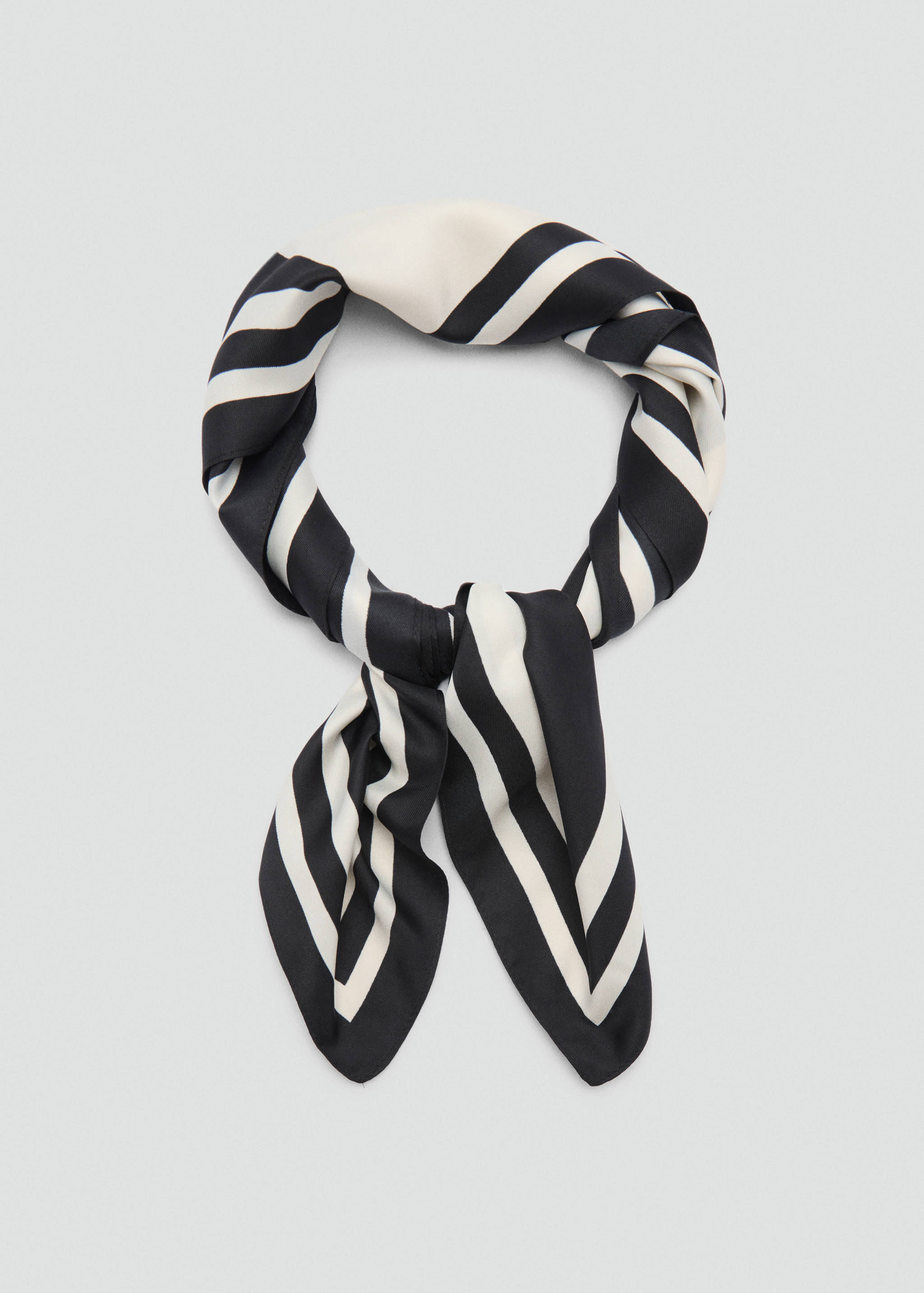 Bicolour printed scarf - Details of the article 1