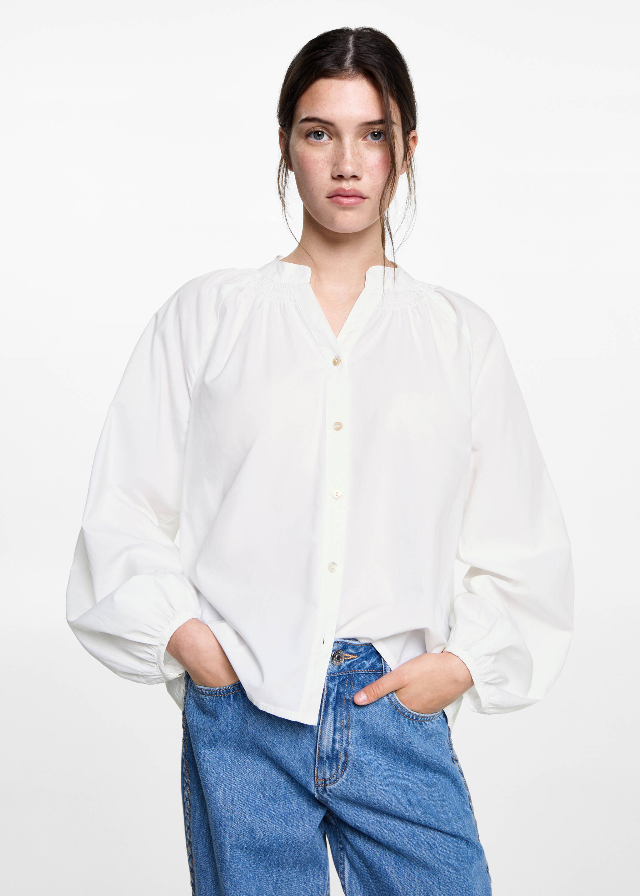 Puffed sleeves shirt - Medium plane