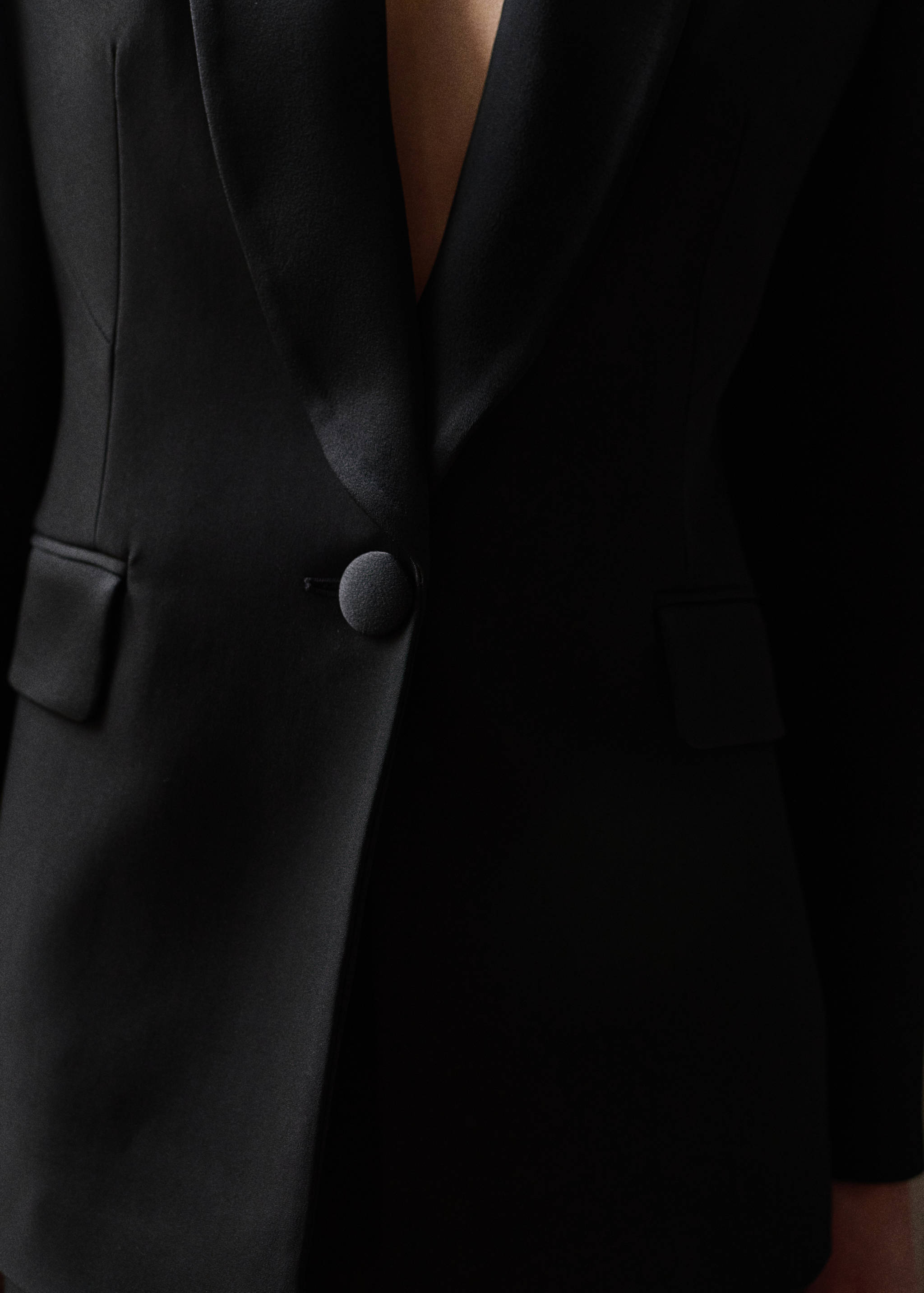 Blazer traje detalles satinados - Detalle del artículo 6