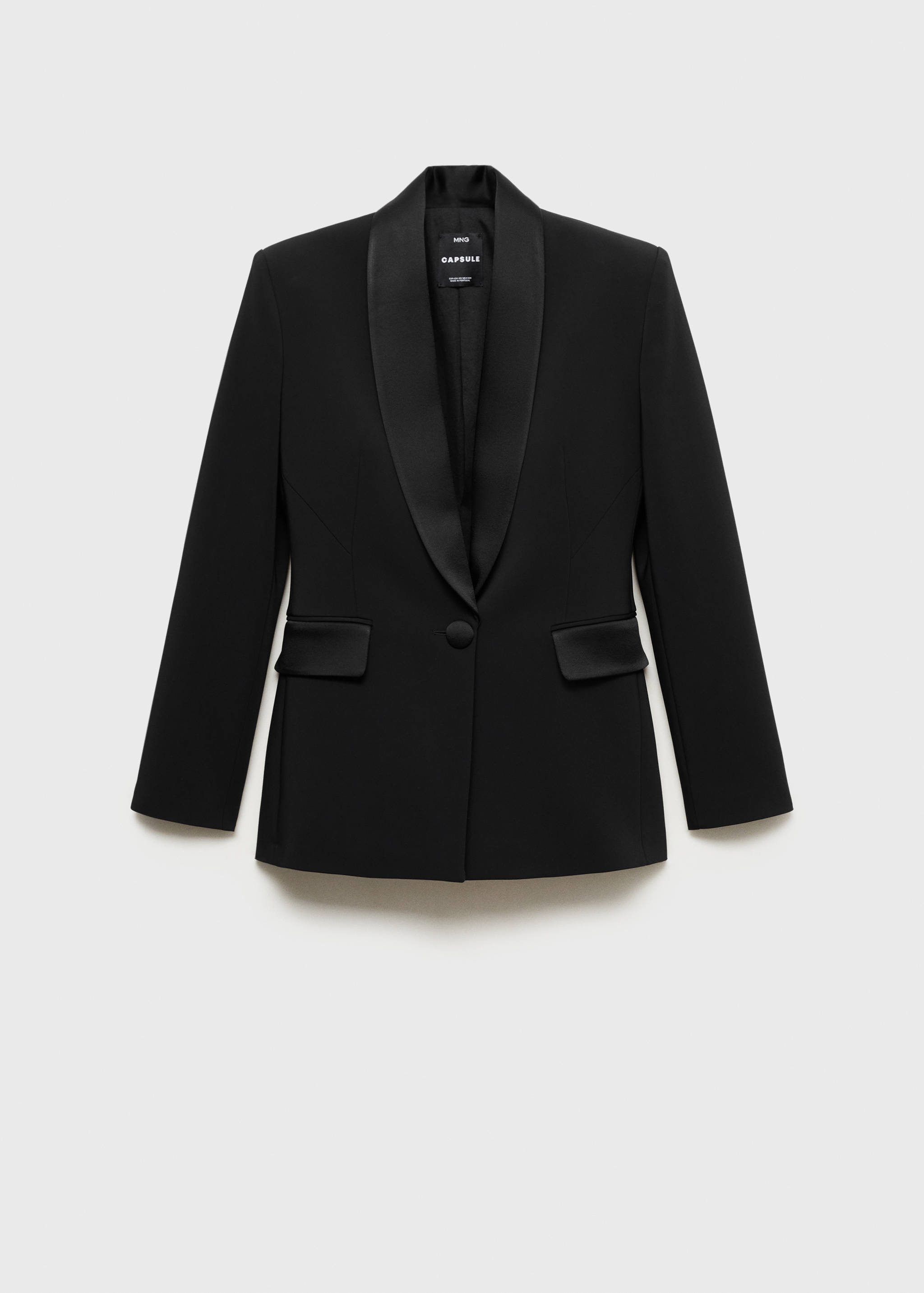 Suit jacket with satin details - Article without model