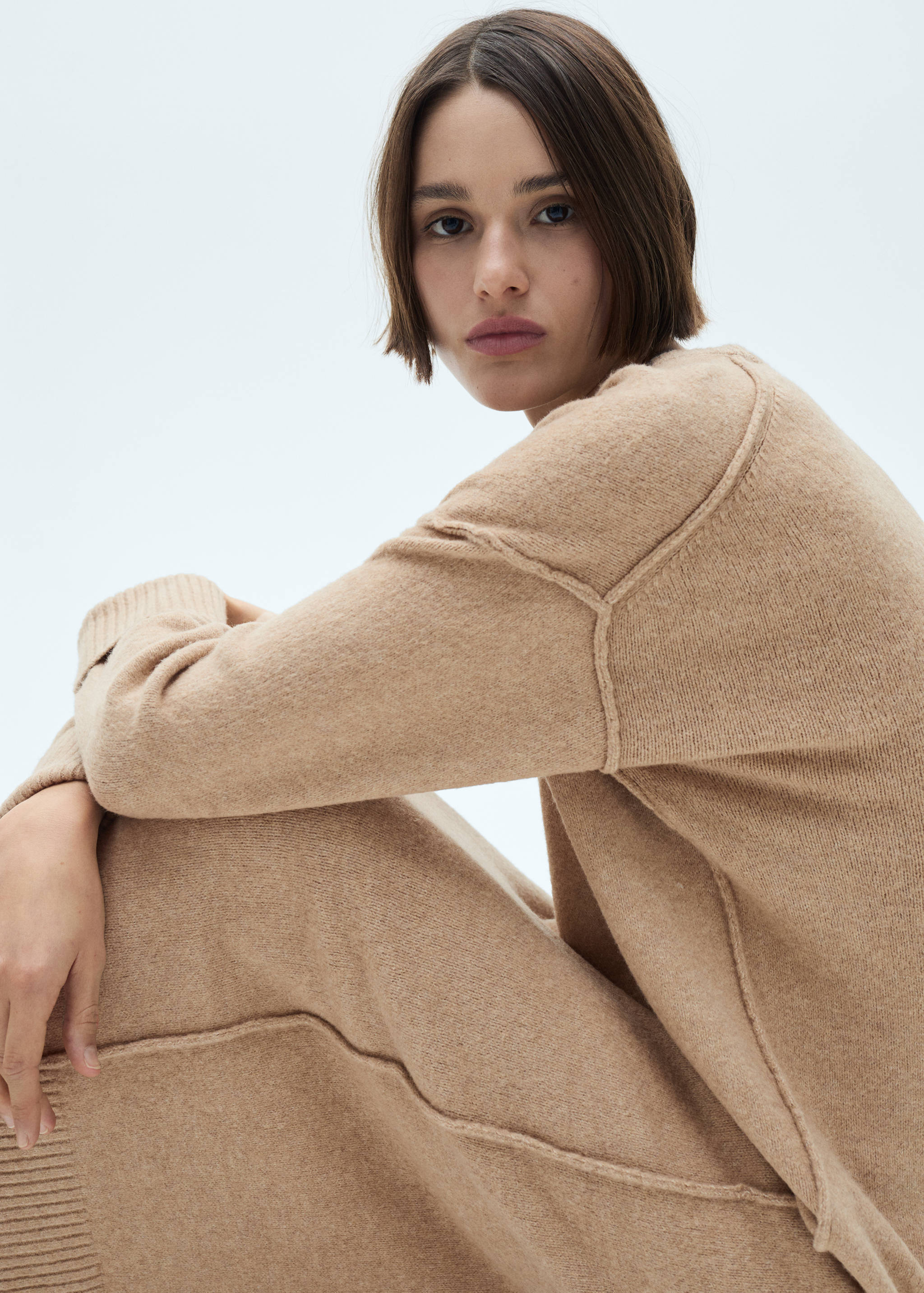 Robe maille bords côtelés - Détail de l'article 2