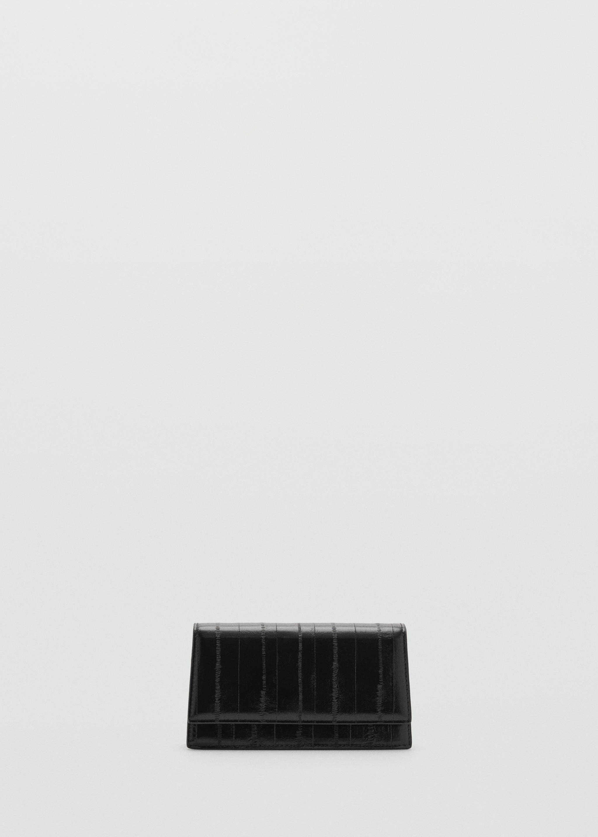 Textured faux-leather bag - Изделие без модели