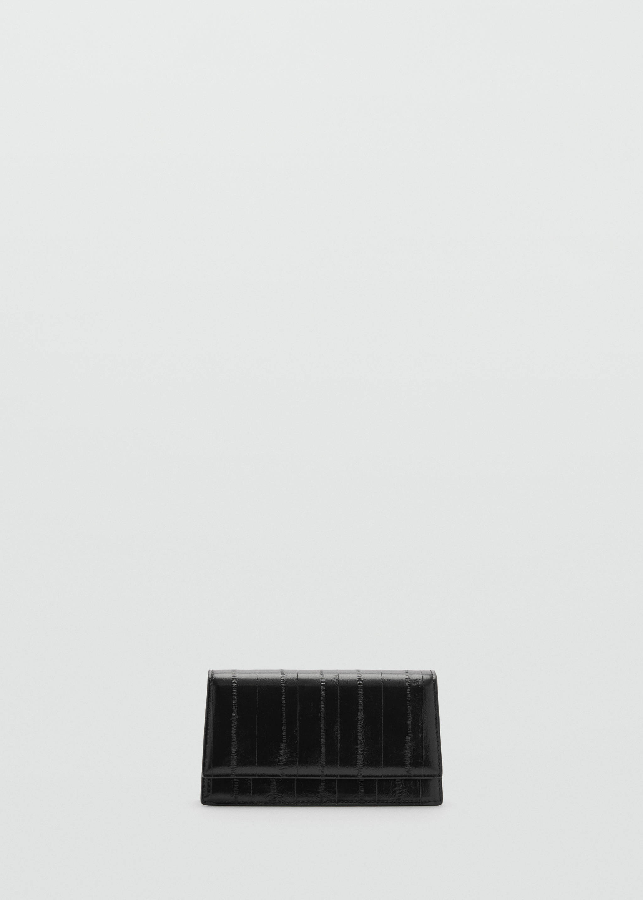 Textured faux-leather bag - Изделие без модели