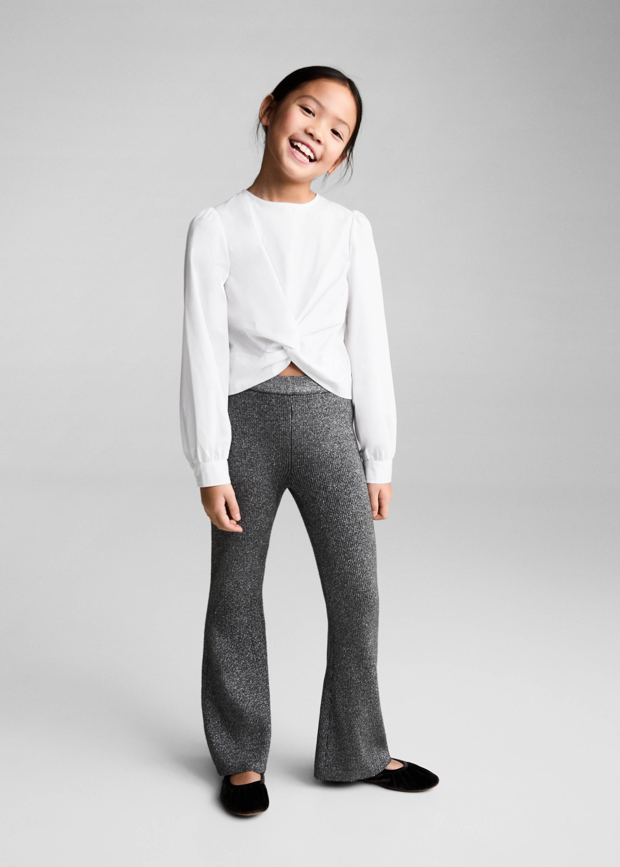 Blouse à nœud en coton - Plan général