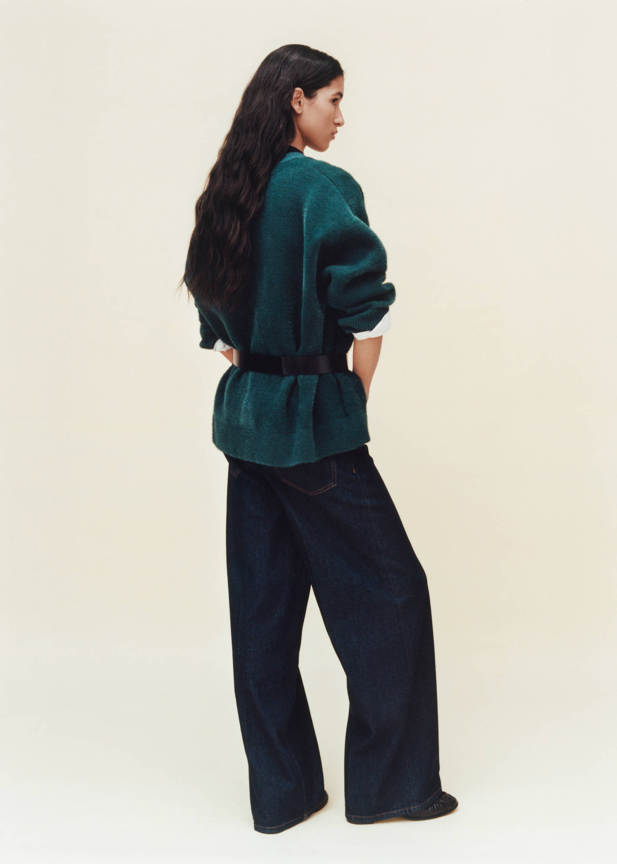 Faux-fur knitted cardigan - Details of the article 7