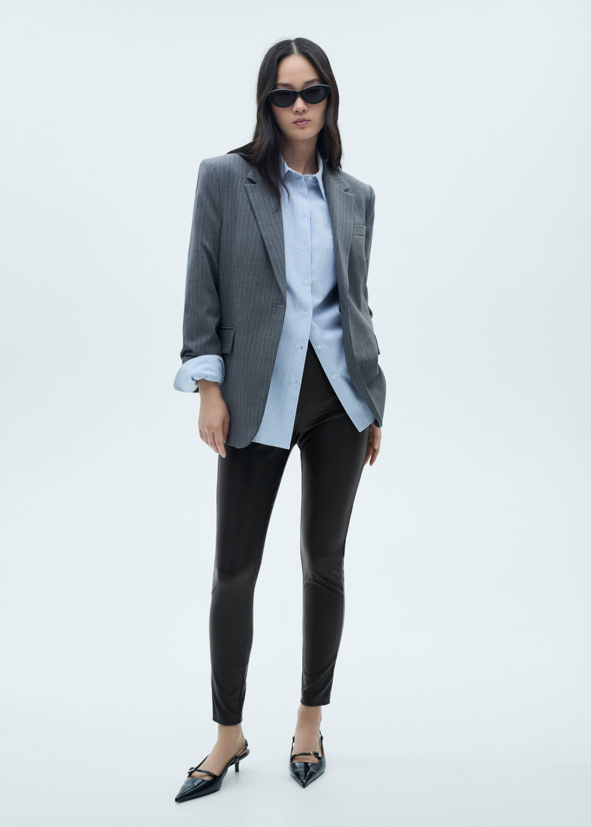 Faux-leather leggings - General plane