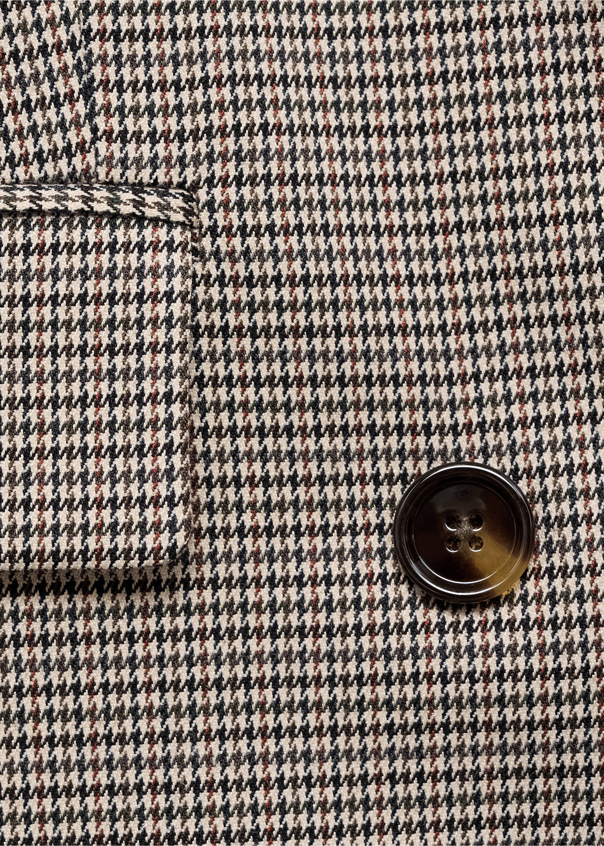 Blazer cruzada doble botonadura - Detalle del artículo 0, Marrón. Ref: 87050355-00.