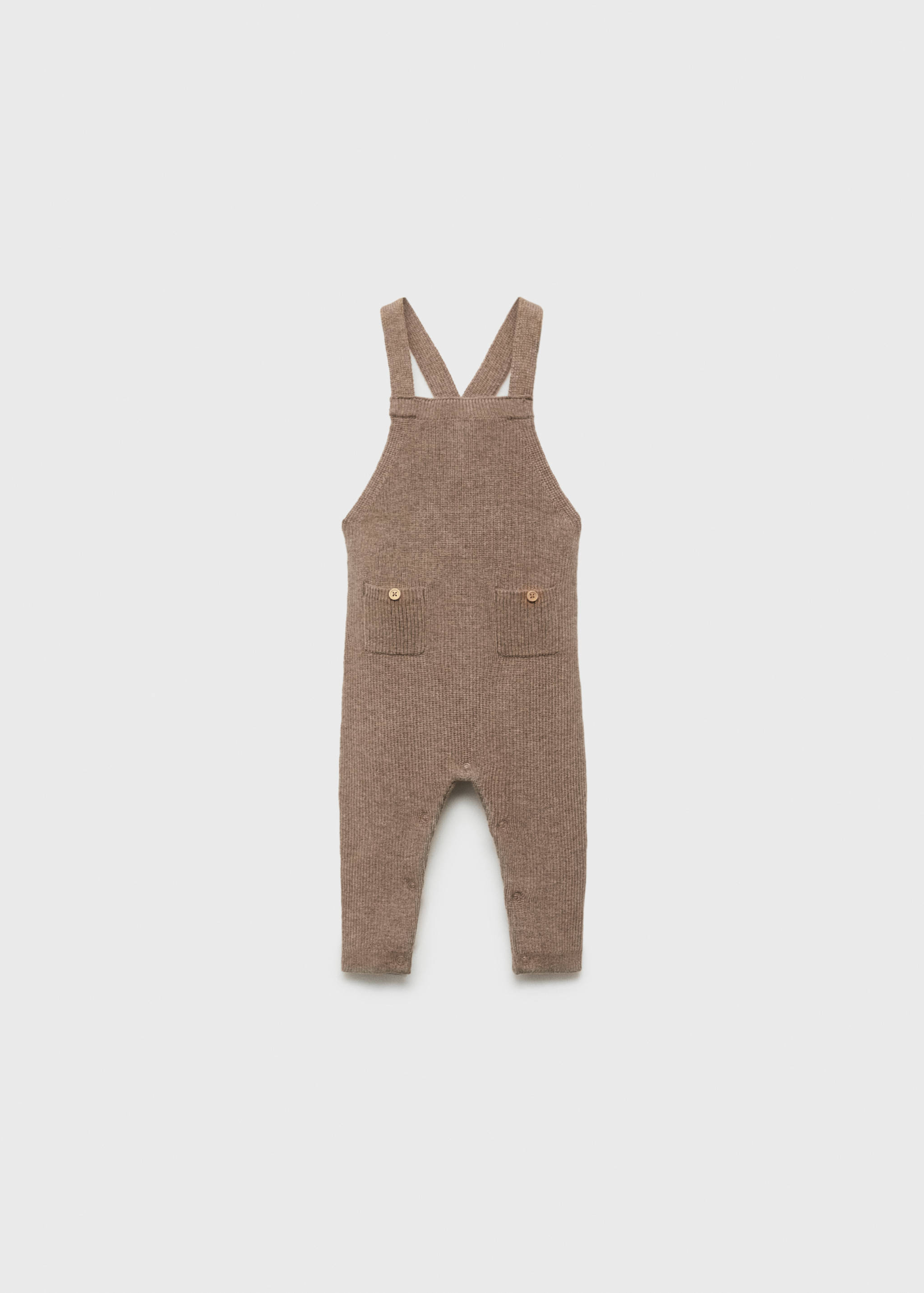 Cotton knit dungarees - Article without model