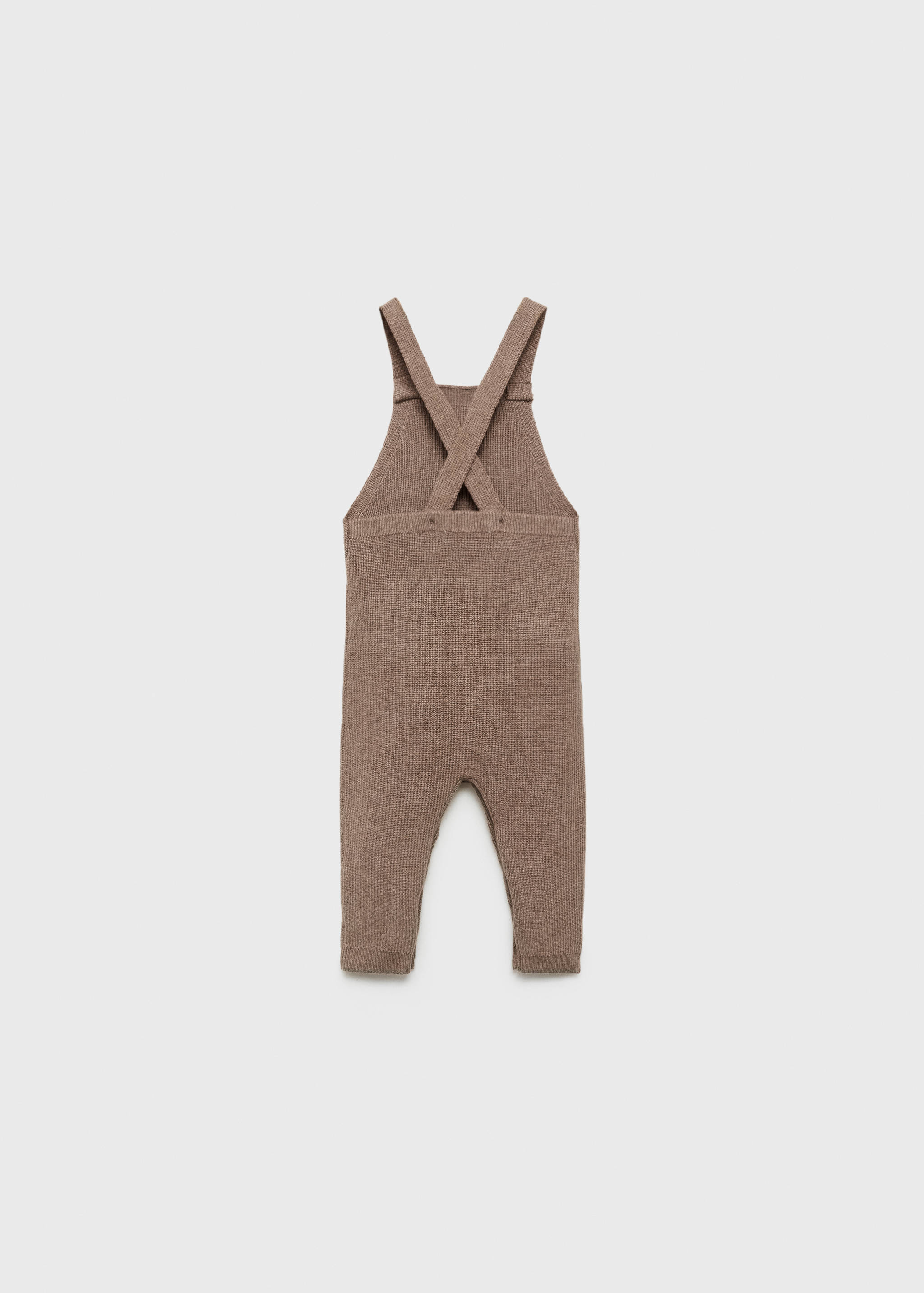 Cotton knit dungarees - Reverse of the article