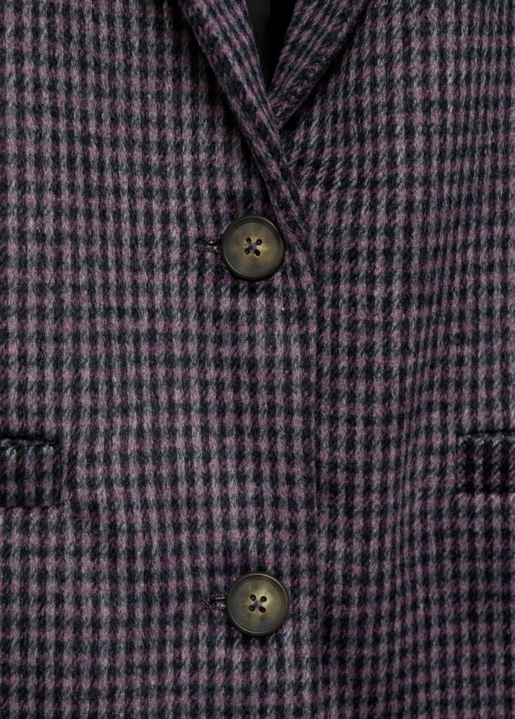 Lapels Houndstooth suit blazer — Lilac
