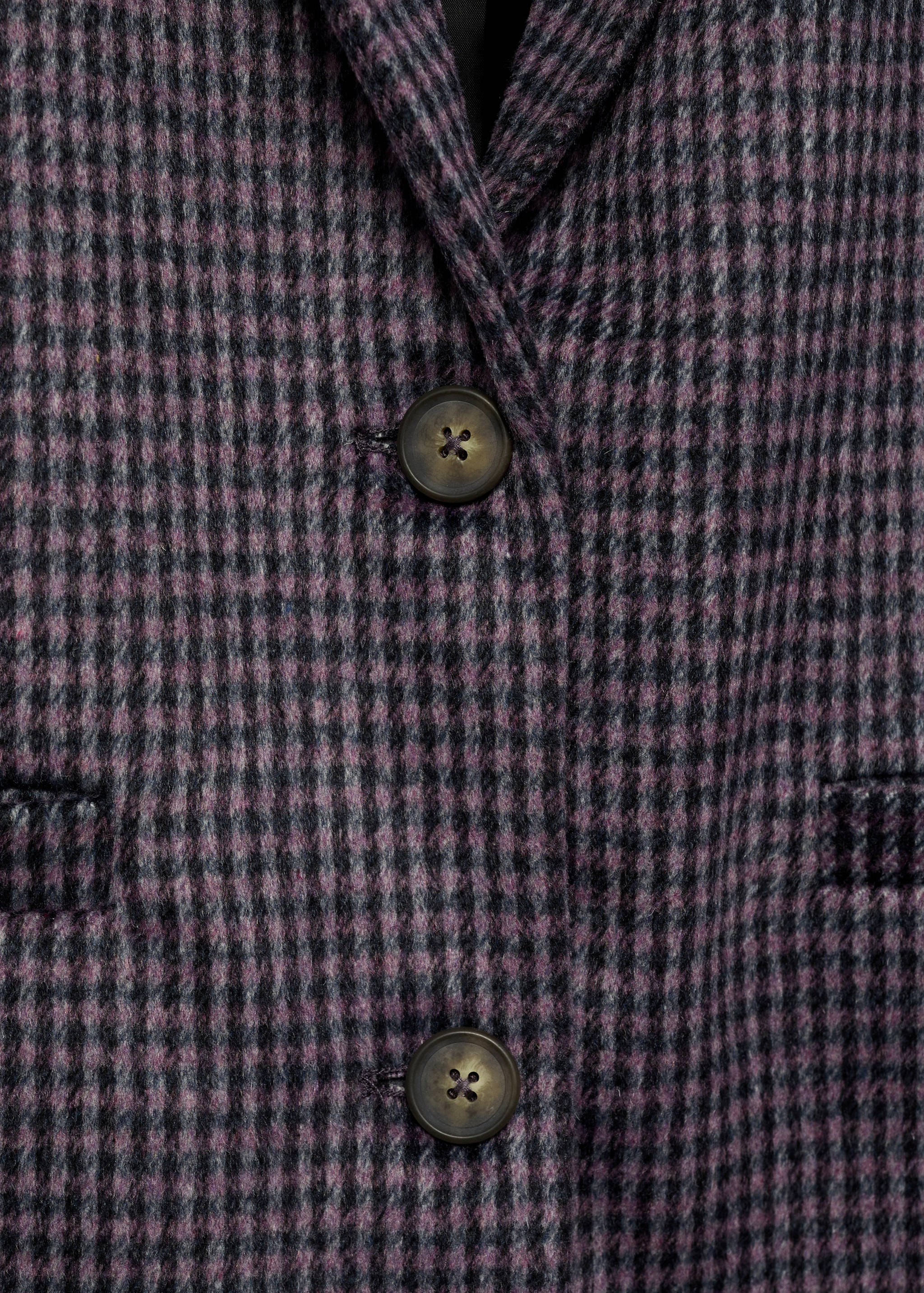 Lapels Houndstooth suit blazer - Details of the article 8