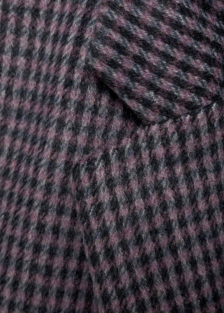 Lapels Houndstooth suit blazer — Lilac