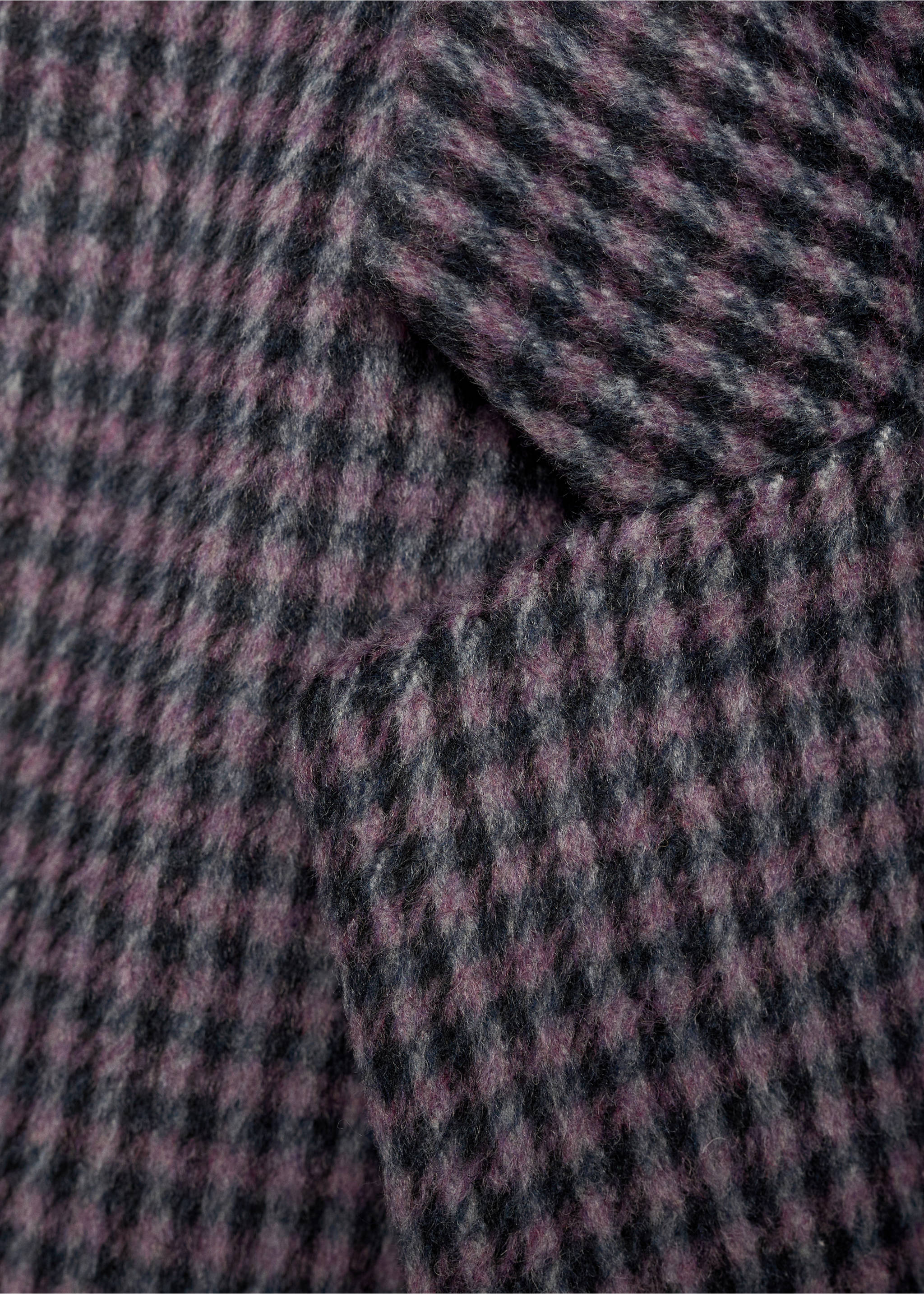 Americana pata de gallo solapas - Detalle del artículo 0, Lila. Ref: 87050366-00.