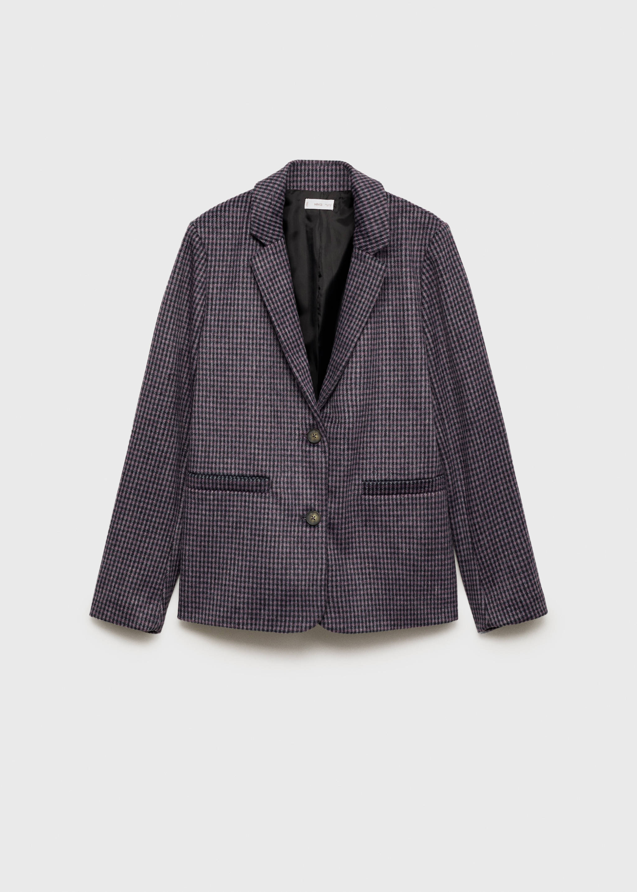 Blazer mit Hahnentritt und Reverskragen - Artikel ohne Model