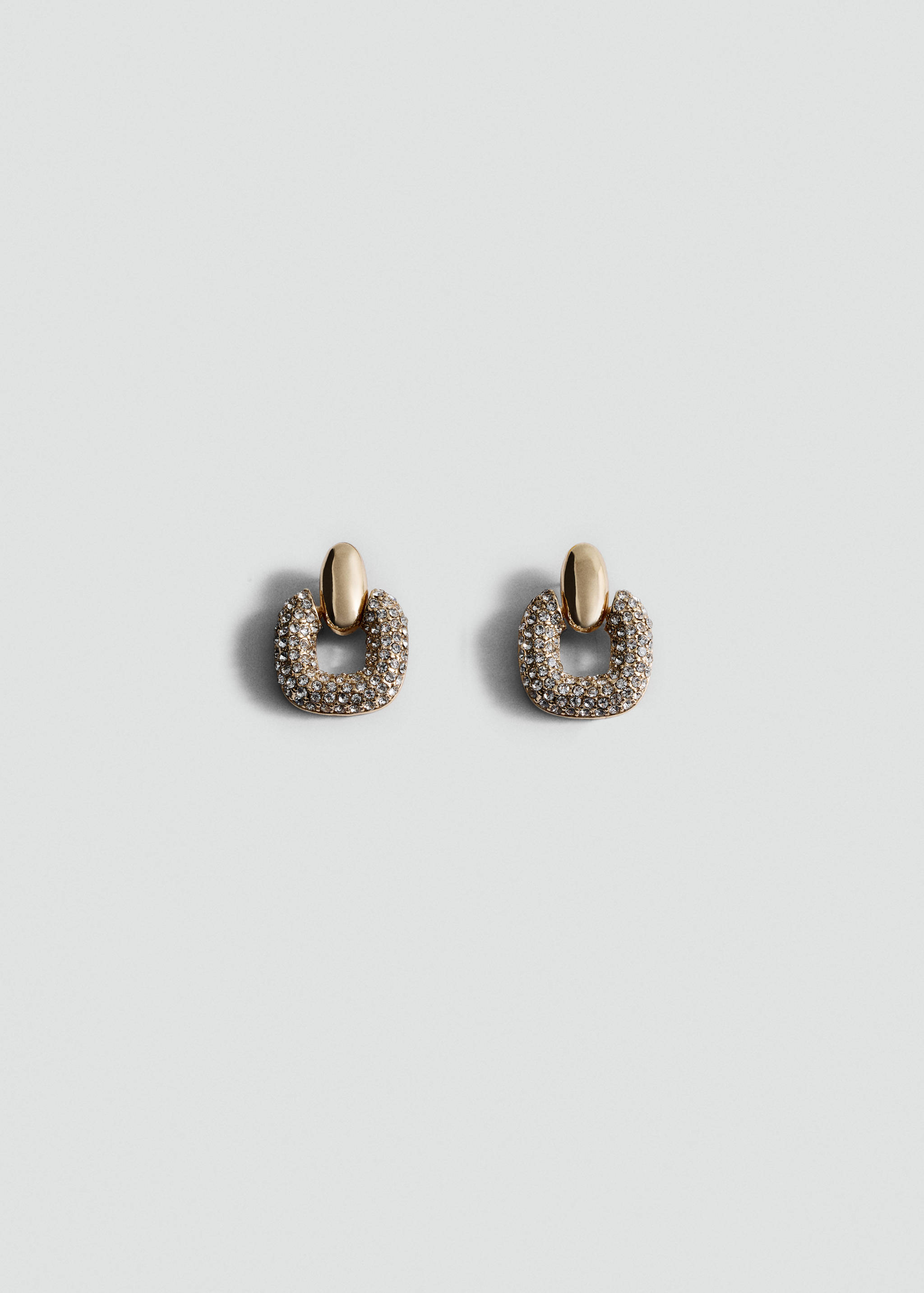 Geometric crystal earrings - Article without model