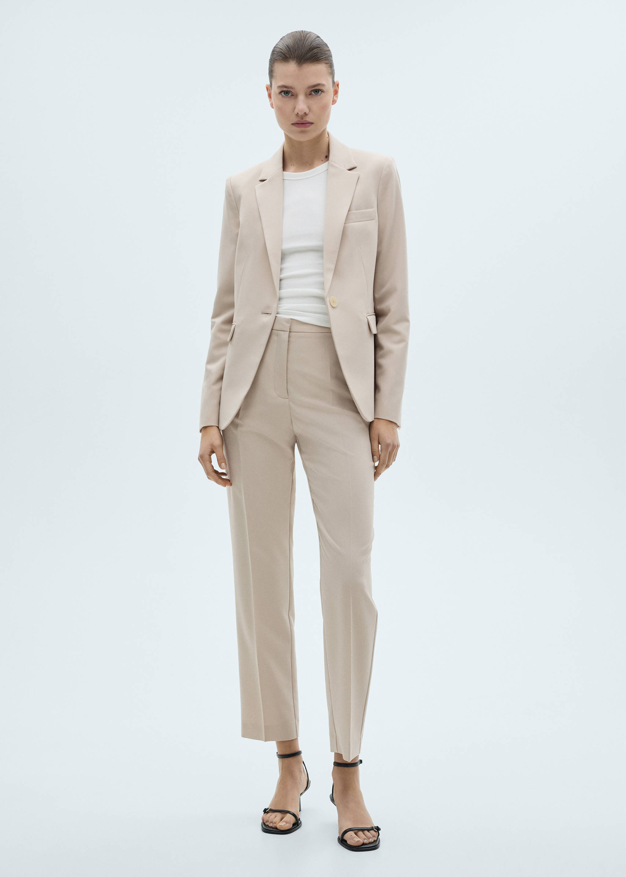 Straight suit trousers - General plane