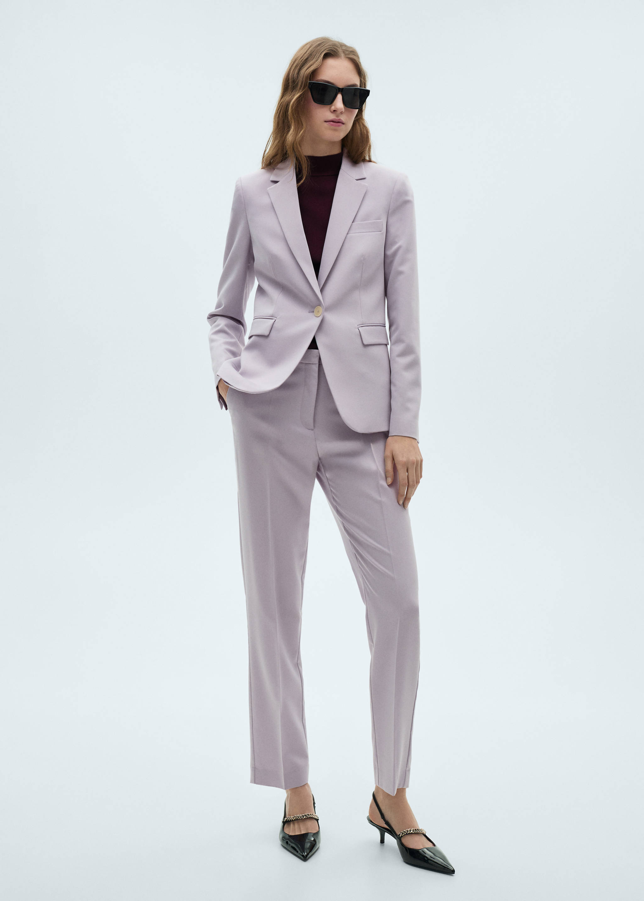 Straight suit trousers - General plane