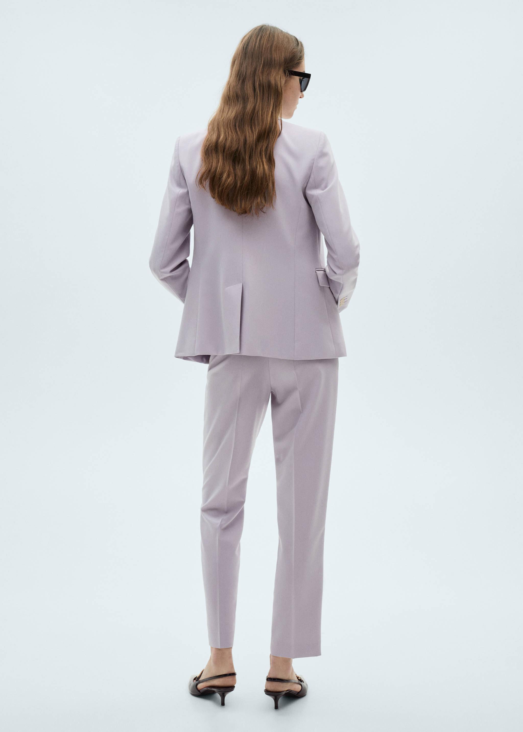 Straight suit trousers - Reverse of the article