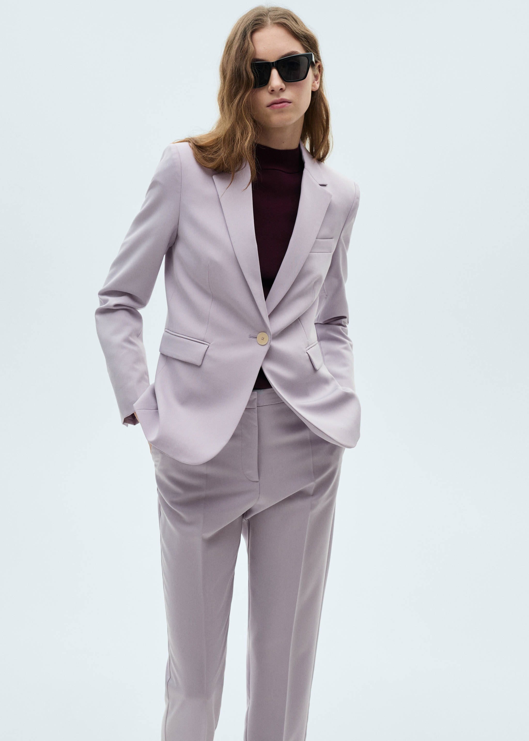 Straight suit trousers - Details of the article 1