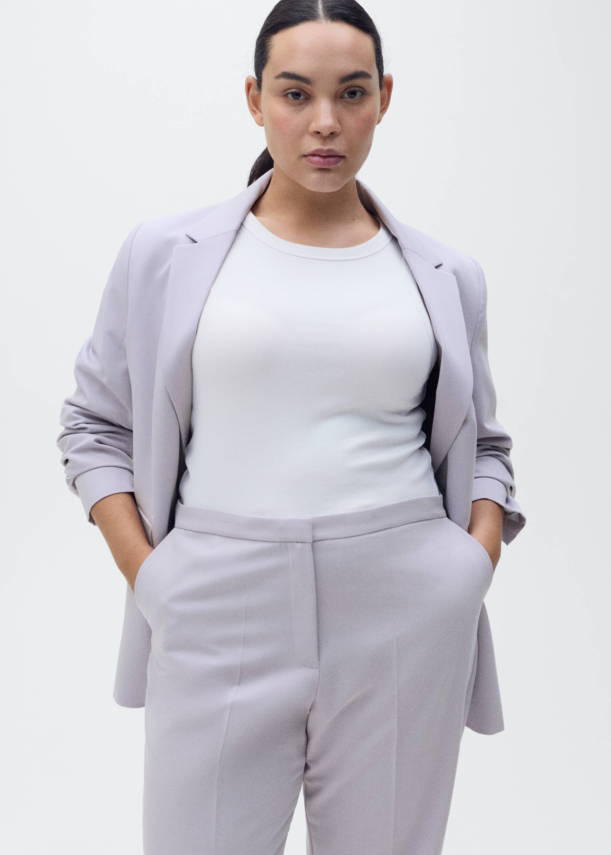 Straight suit trousers - Details of the article 5