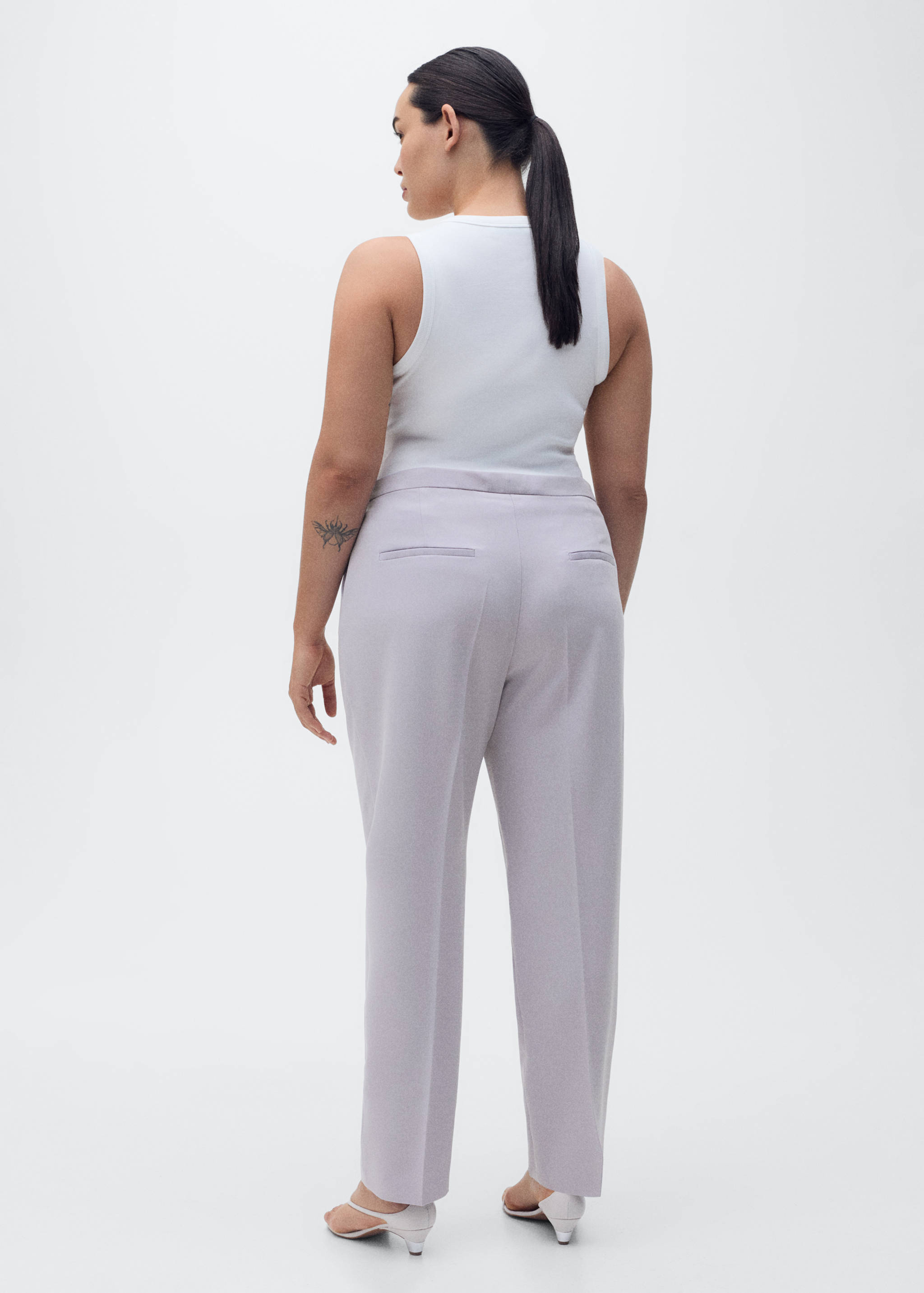 Straight suit trousers - Details of the article 4