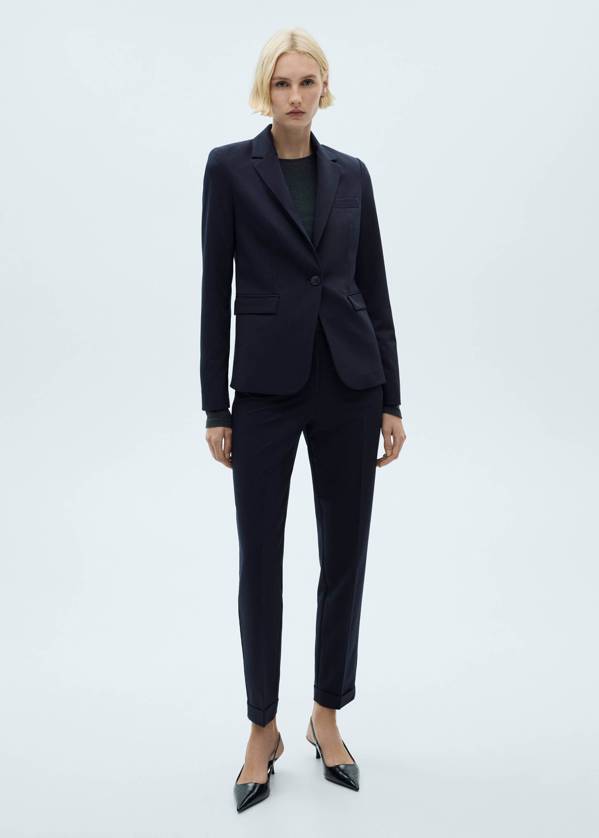 Straight suit trousers - General plane