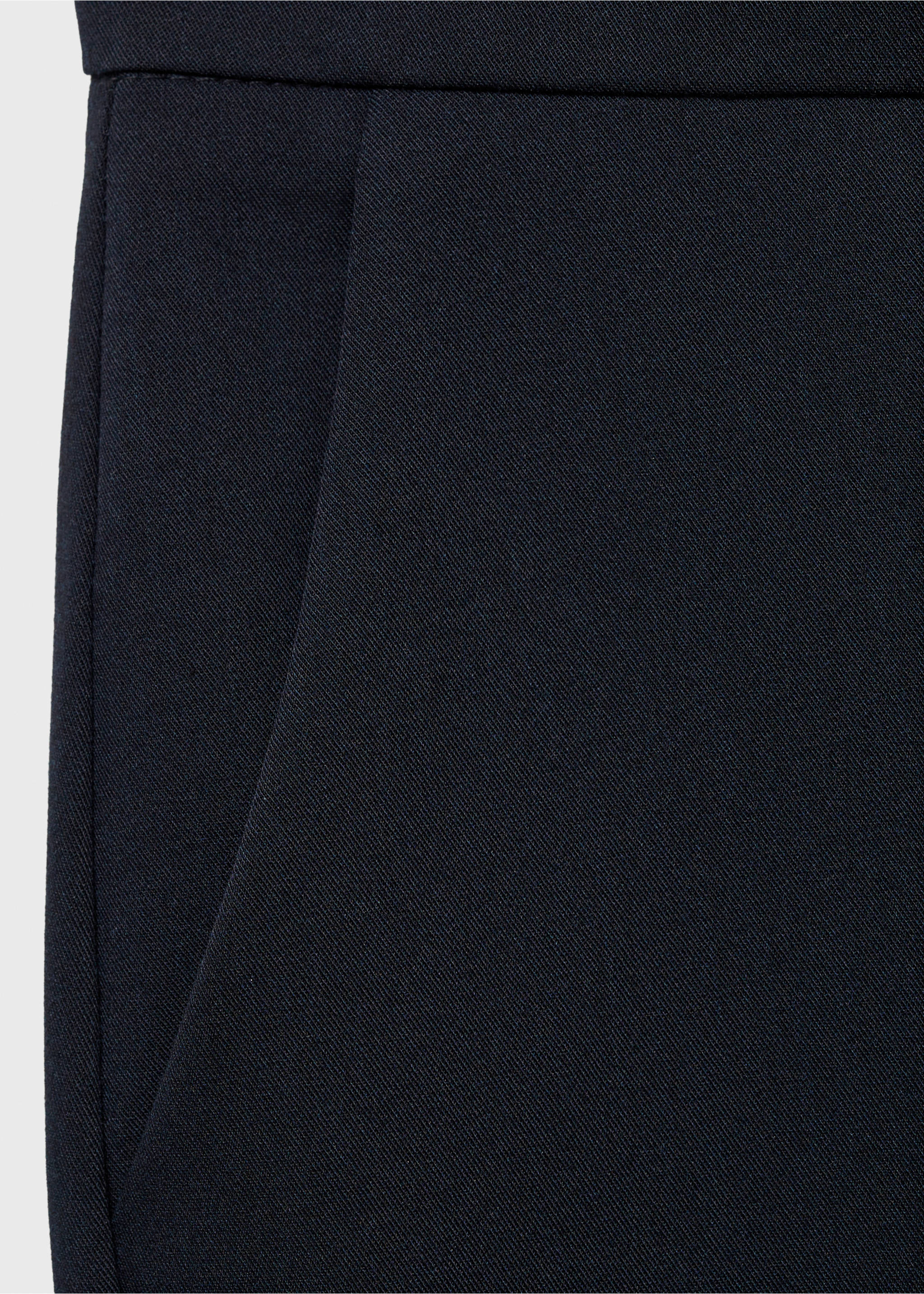 Straight suit trousers - Details of the article 0, Dark Navy. Ref: 87050380-00.