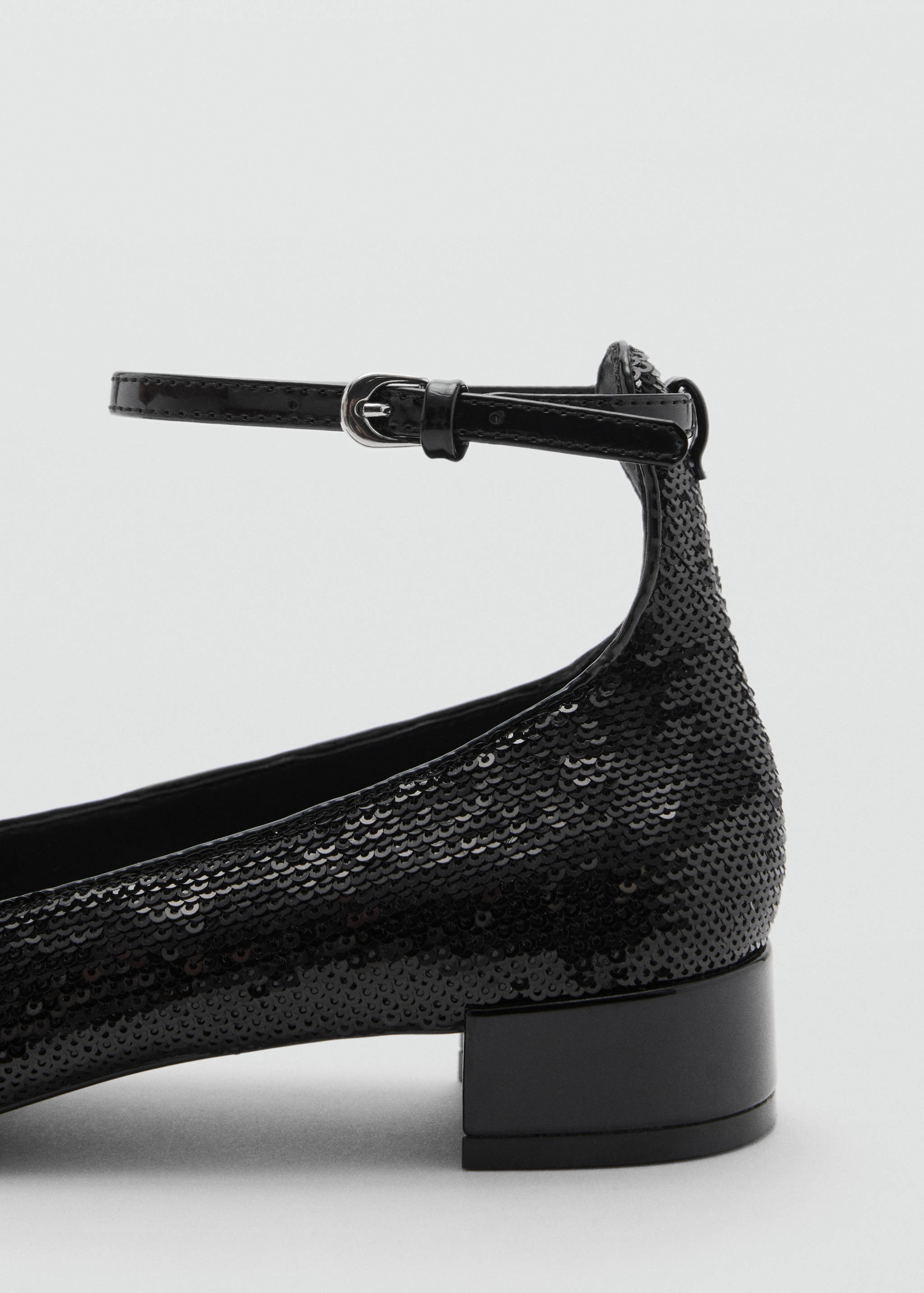 Sequin block-heel shoes - Details of the article 1