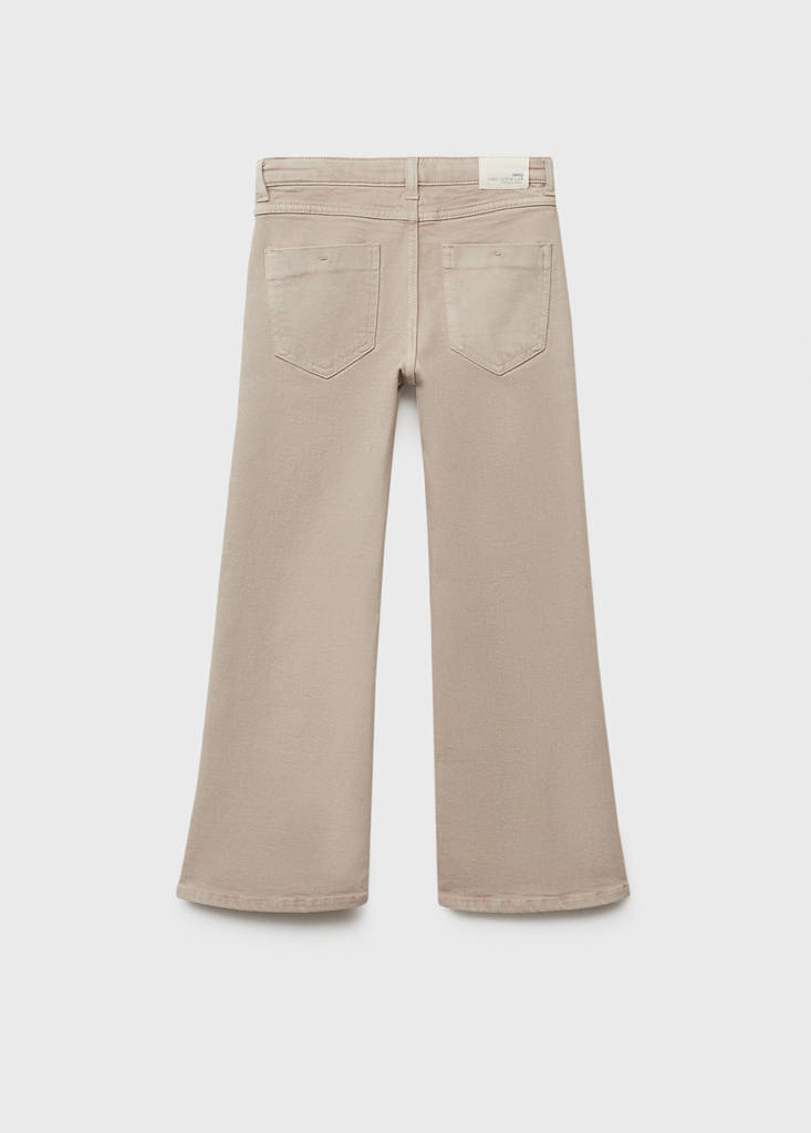Flared jeans with pocket — Sand