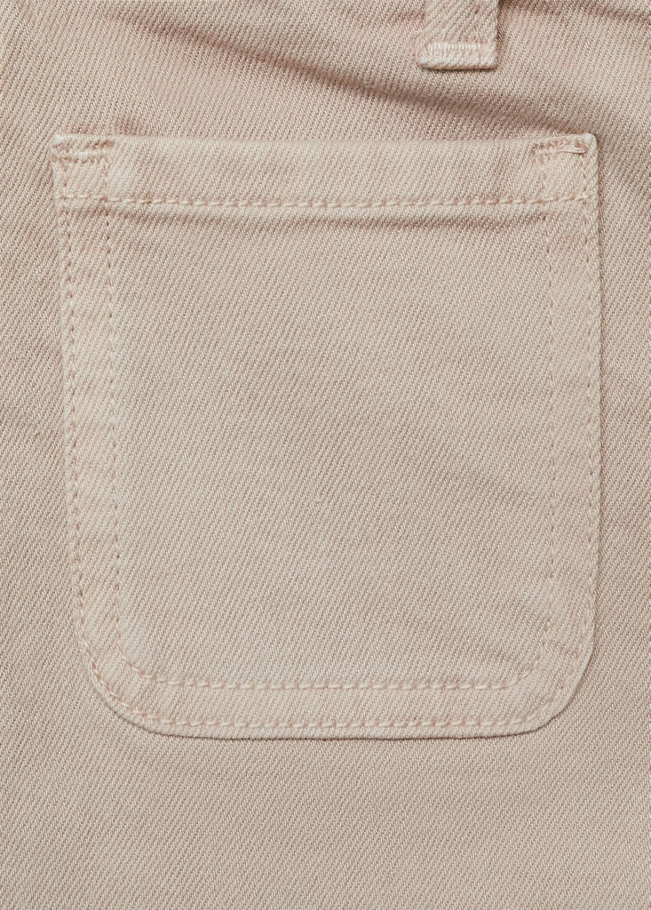 Flared jeans with pocket — Sand