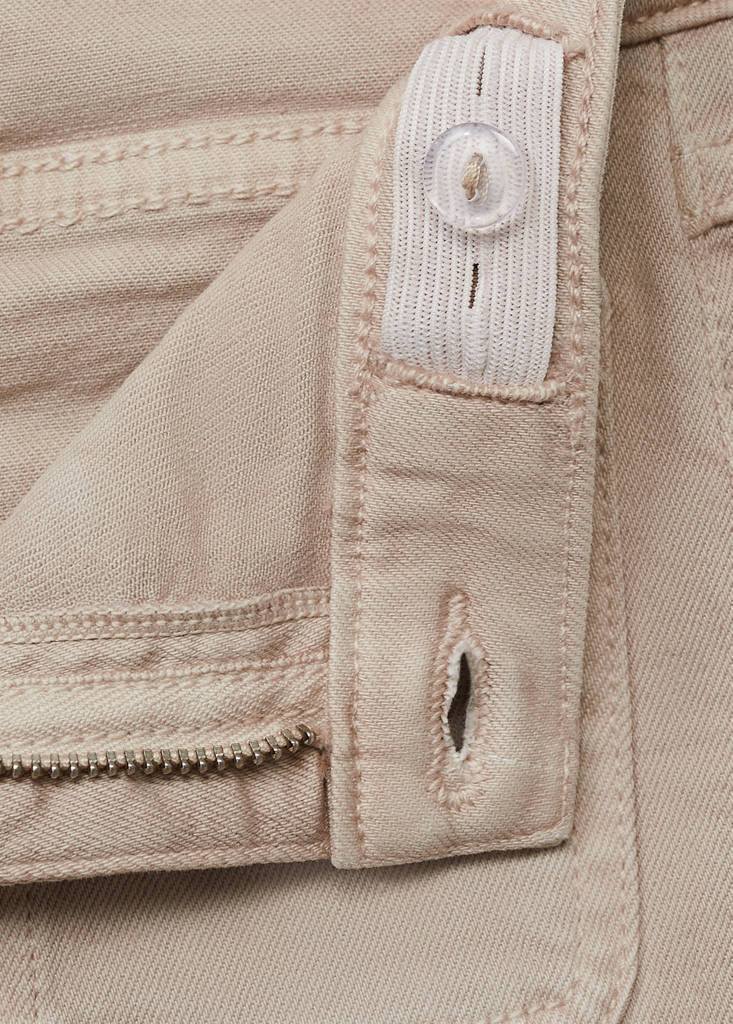 Flared jeans with pocket — Sand